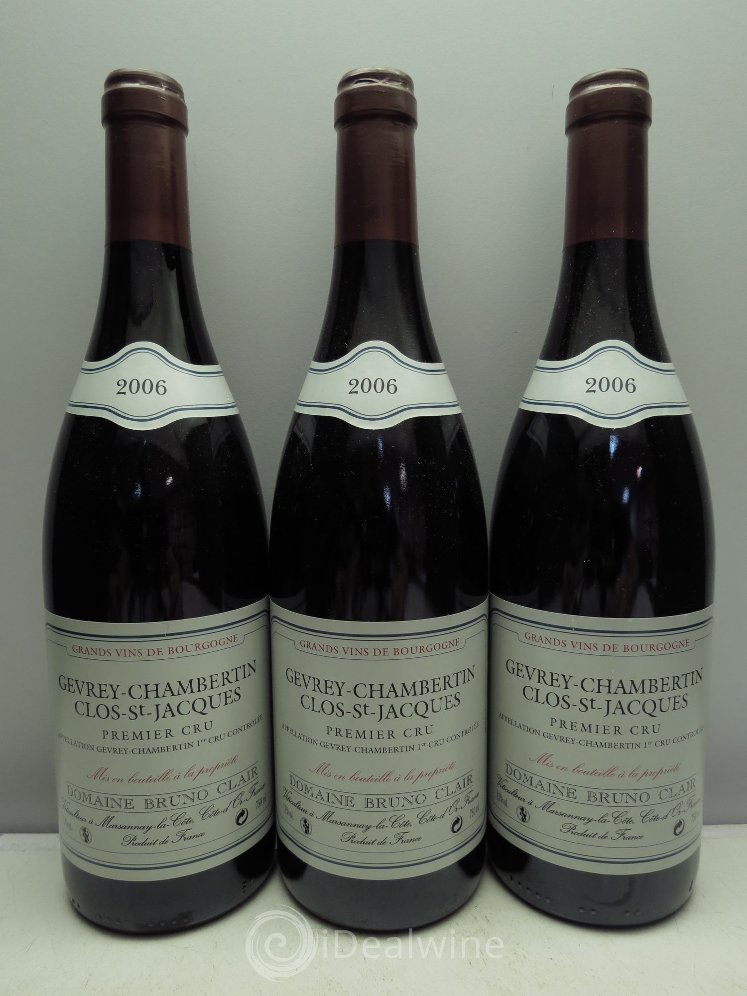 Gevrey-Chambertin 1er Cru 2006 - Lot de 3 bouteilles - 0