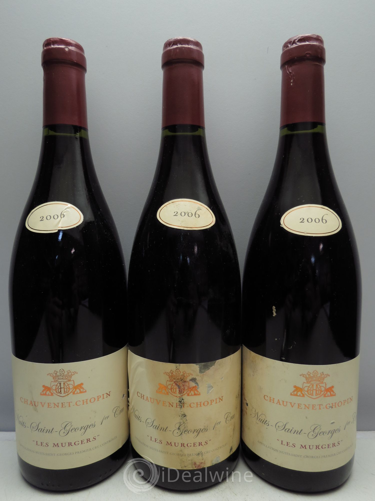 Nuits-Saint-Georges 1er Cru Chauvenet Chopin (sans prix de réserve - no reserve) 2006 - Posten von 3 Flaschen - 0