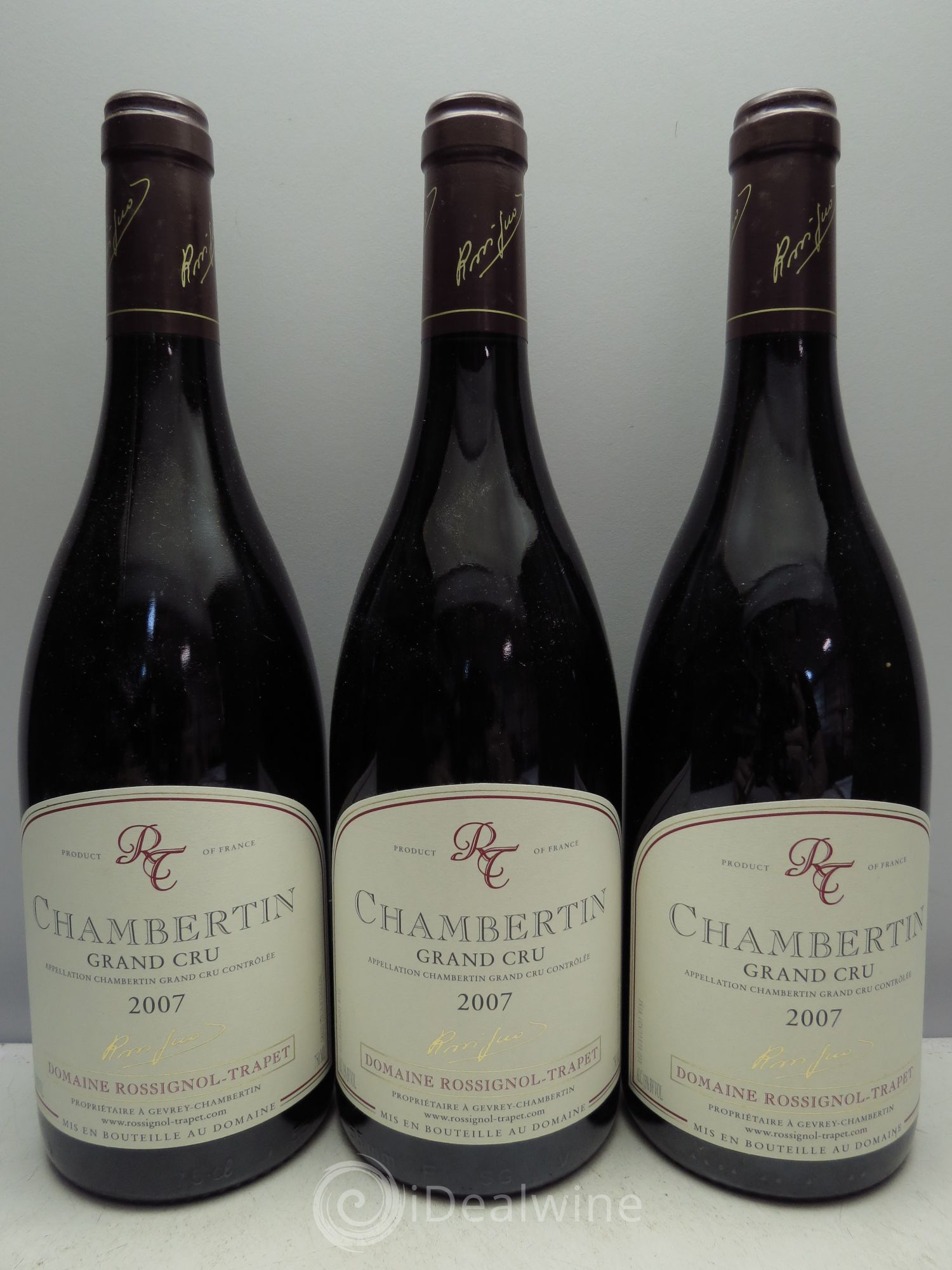 Chambertin Grand Cru Rossignol-Trapet (Domaine) 2007 - Lot de 3 bouteilles - 0
