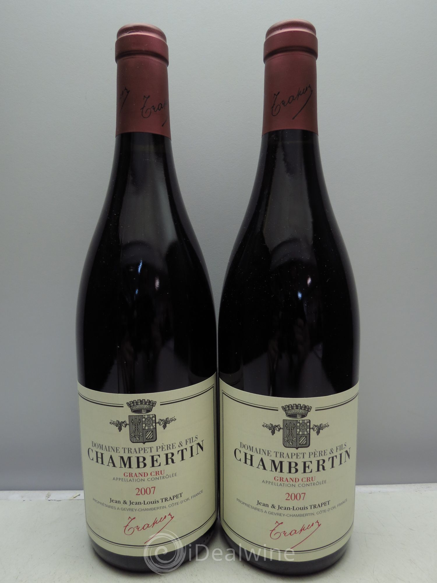 Chambertin Grand Cru Domaine Trapet 2007 - Lot de 2 bouteilles - 0