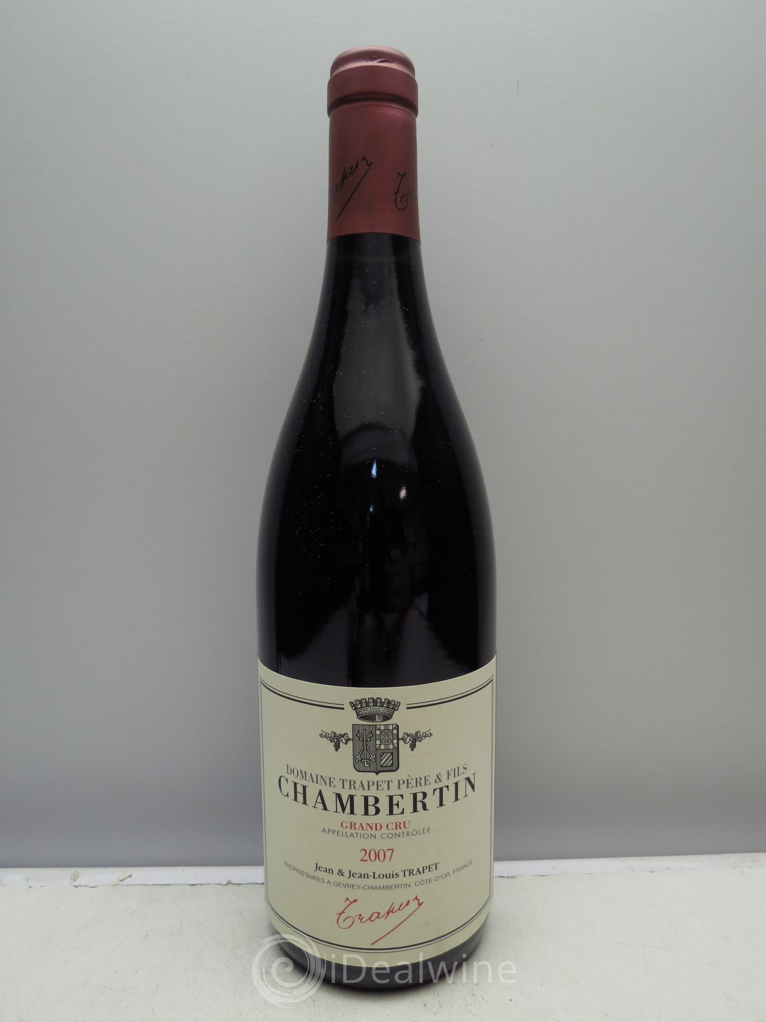 Chambertin Grand Cru Domaine Trapet 2007 - Lot de 1 bouteille - 0