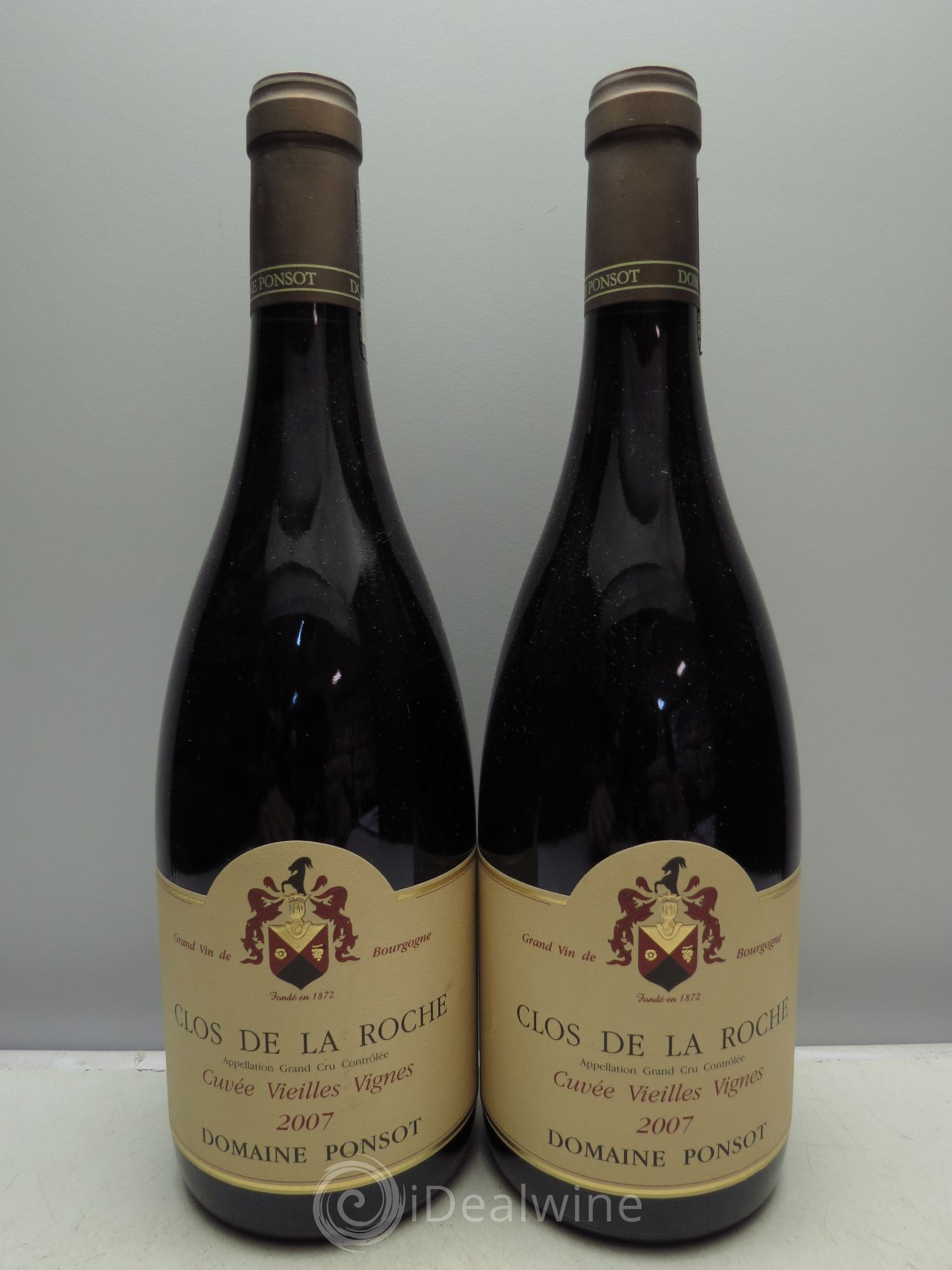 Clos de la Roche Grand Cru Vieilles Vignes Ponsot (Domaine) 2007 - Lot de 2 bouteilles - 0