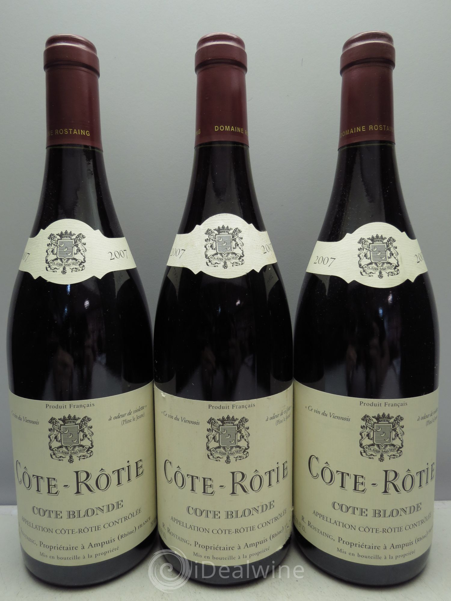 Côte-Rôtie Côte Blonde René Rostaing 2007 - Posten von 3 Flaschen - 0