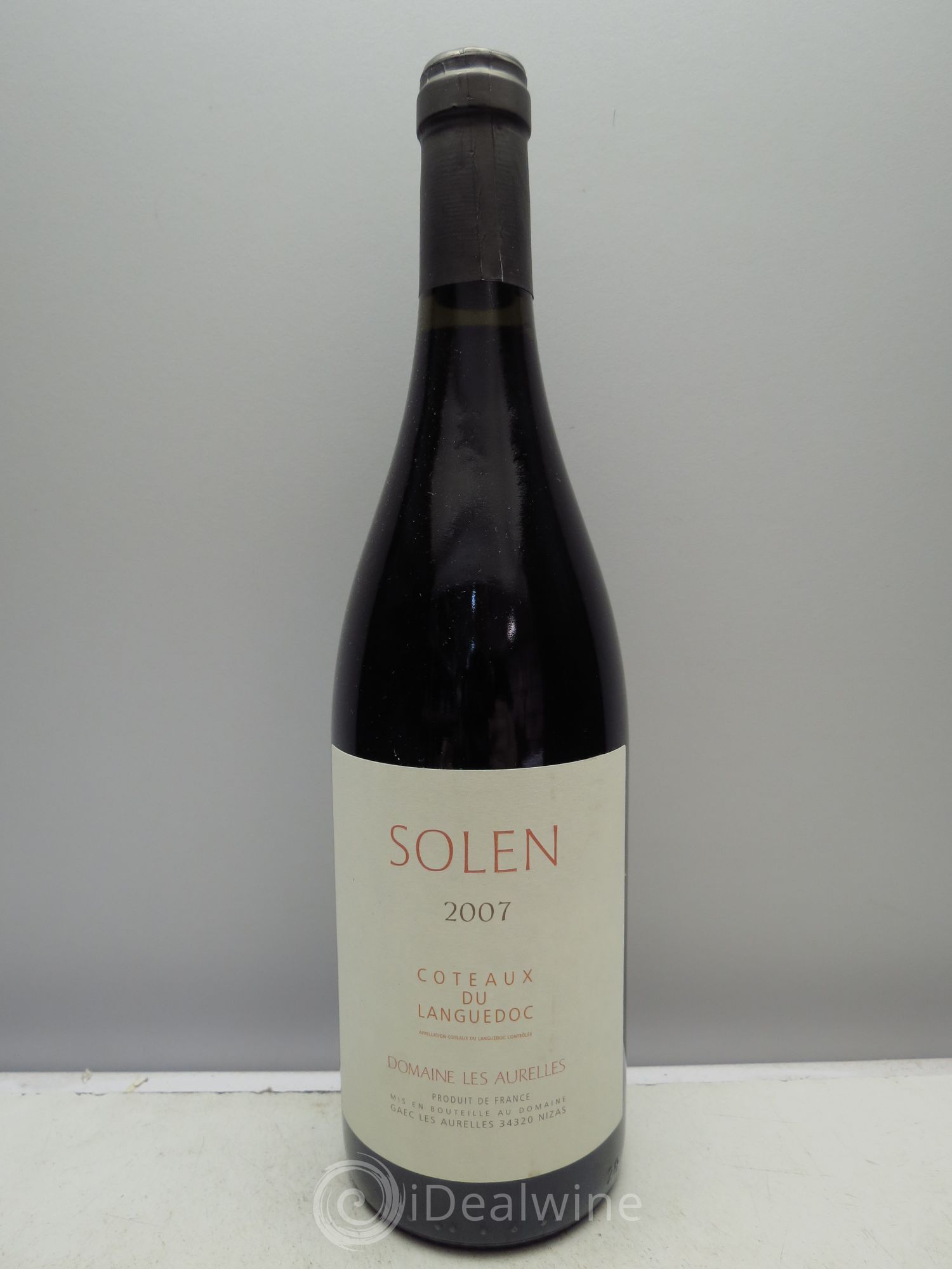 Coteaux du Languedoc Solen Domaine les Aurelles 2007 - Lot de 1 bouteille - 0