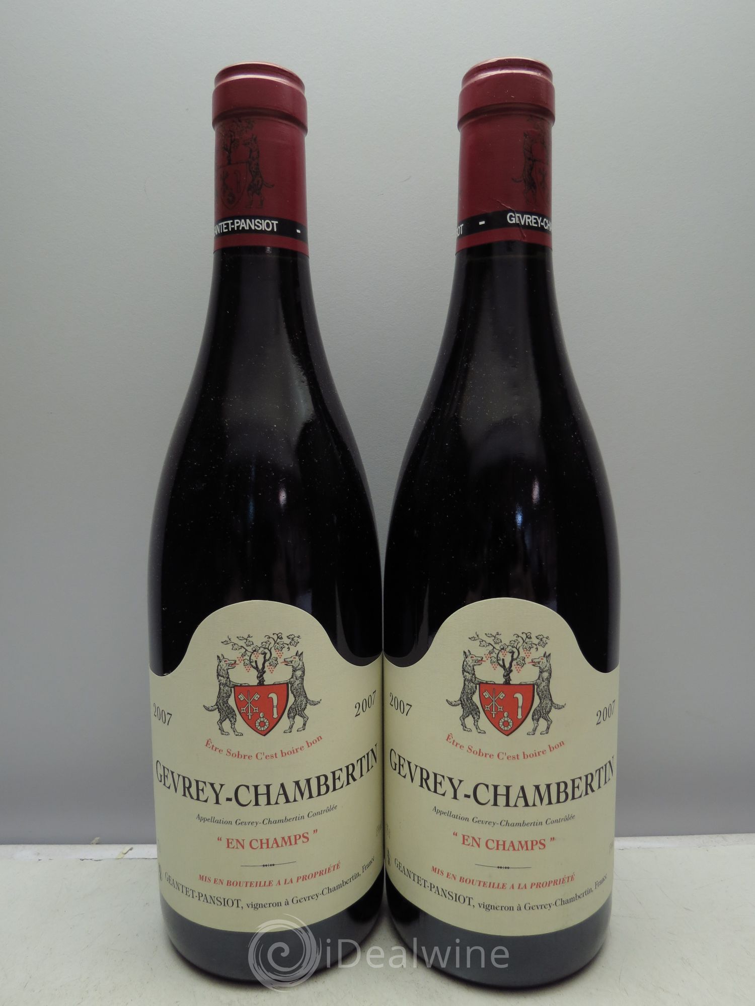 Gevrey-Chambertin En Champs Geantet-Pansiot 2007 - Lot de 2 bouteilles - 0