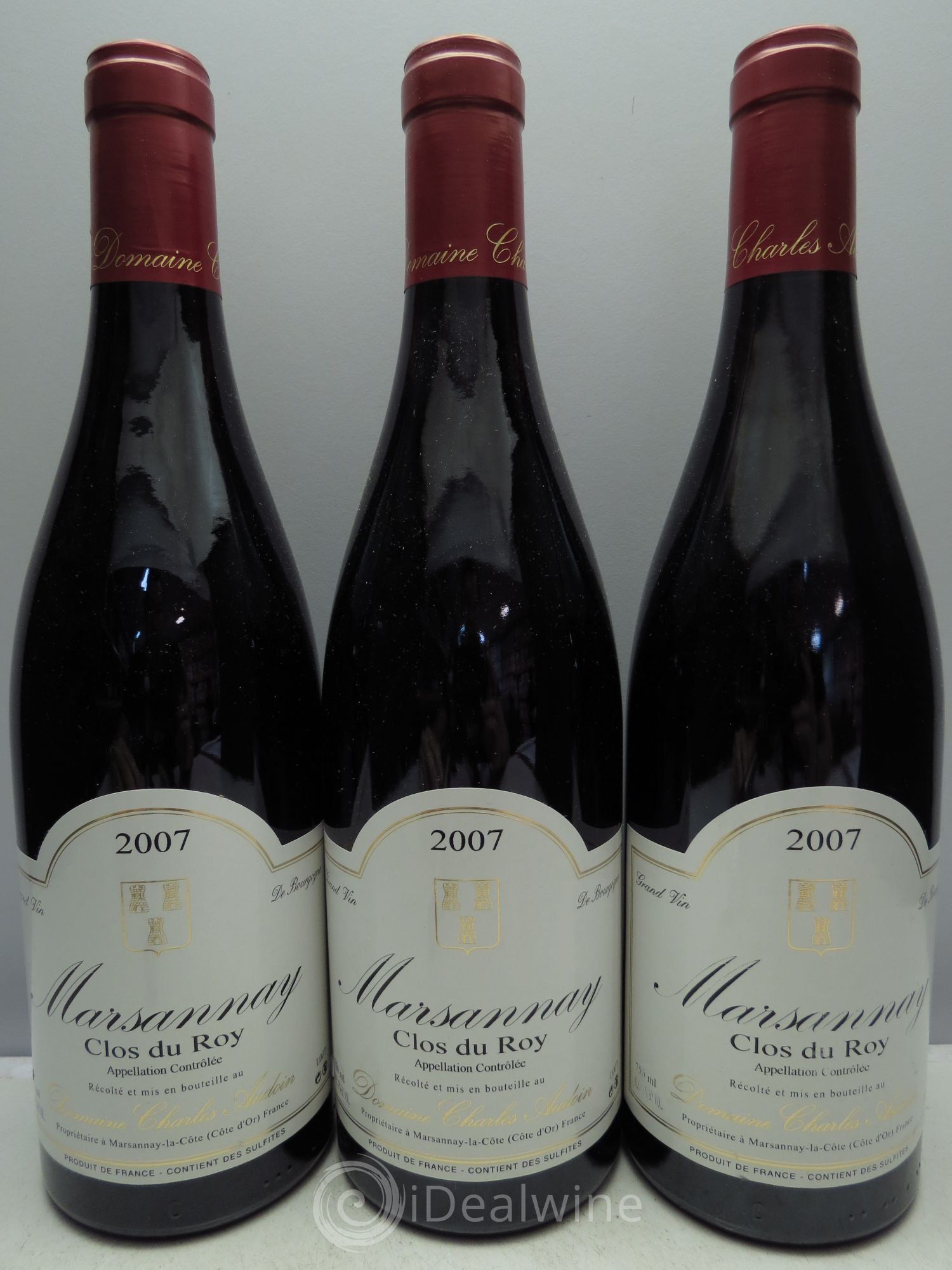 Marsannay Clos du Roy - Charles Audoin 2007 - Posten von 3 Flaschen - 0