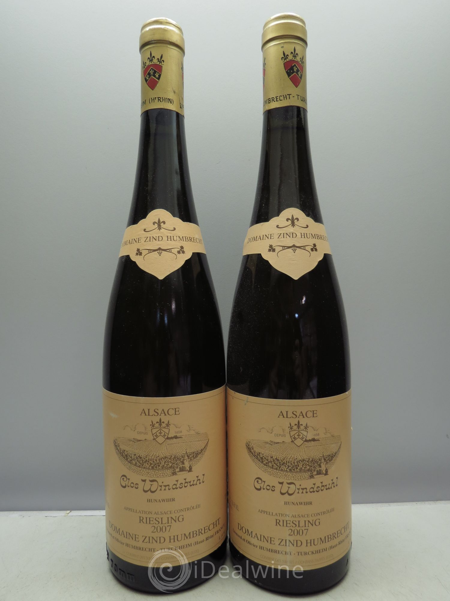 Alsace Riesling Clos Windsbuhl Zind-Humbrecht (Domaine) Hunahwihr 2007 - Lotto di 2 bottiglie - 0