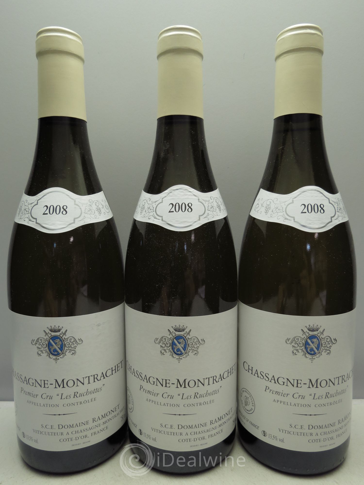 Chassagne-Montrachet 1er Cru Les Ruchottes Ramonet (Domaine) 2008 - Lot de 3 bouteilles - 0