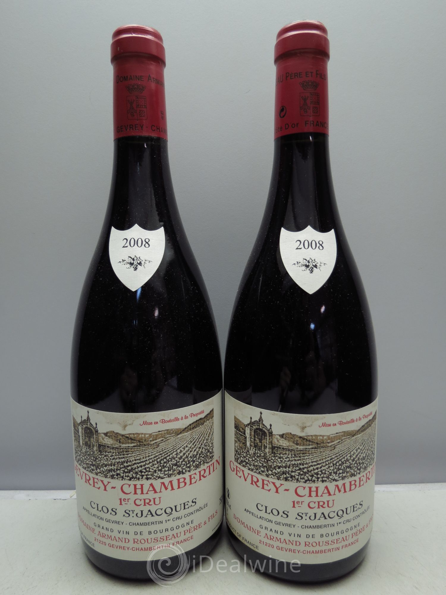Gevrey-Chambertin 1er Cru Clos Saint-Jacques Armand Rousseau (Domaine) 2008 - Lot de 2 bouteilles - 0
