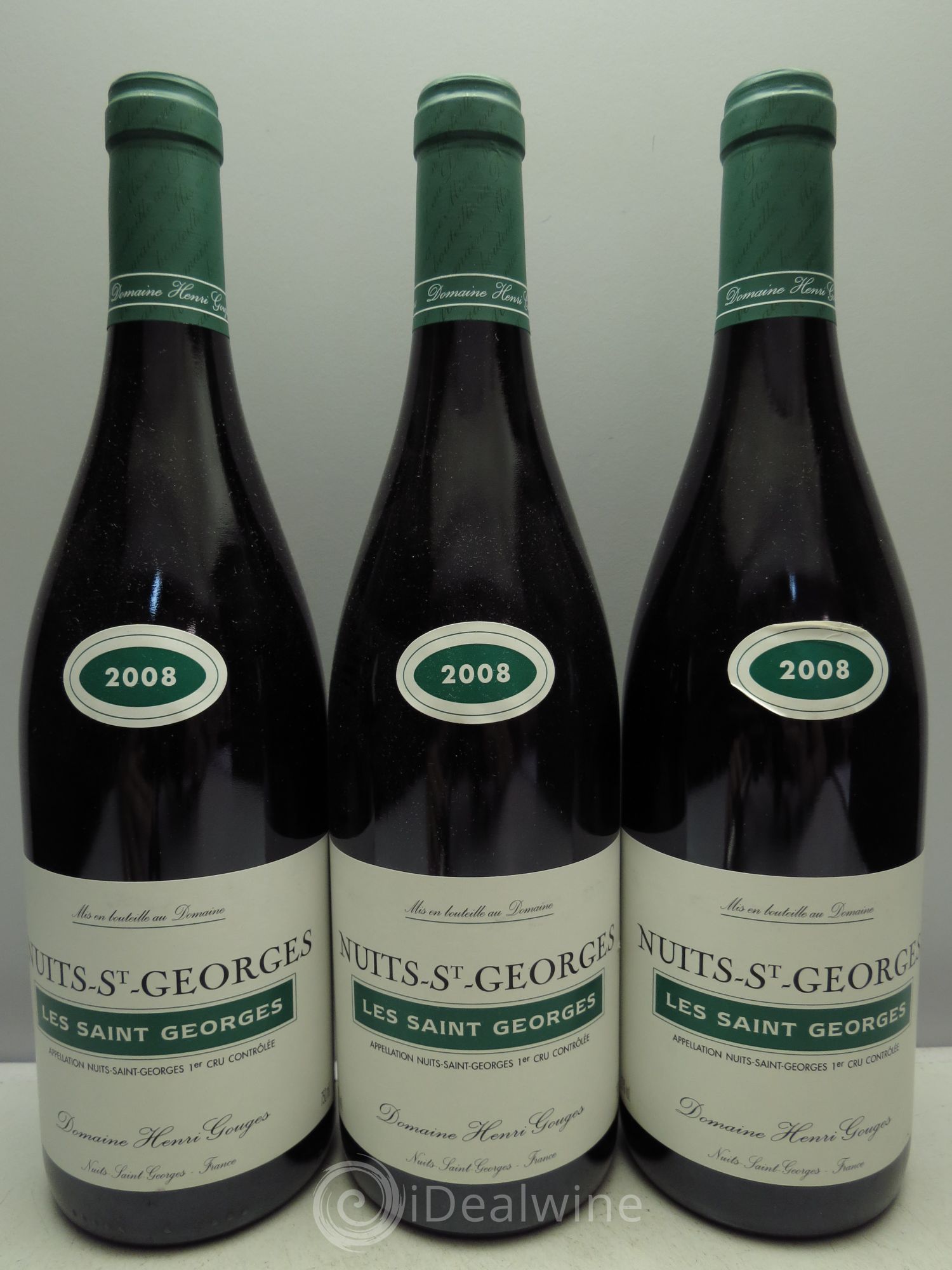 Nuits-Saint-Georges 1er Cru Les Saints Georges Henri Gouges 2008 - Lot de 3 bouteilles - 0