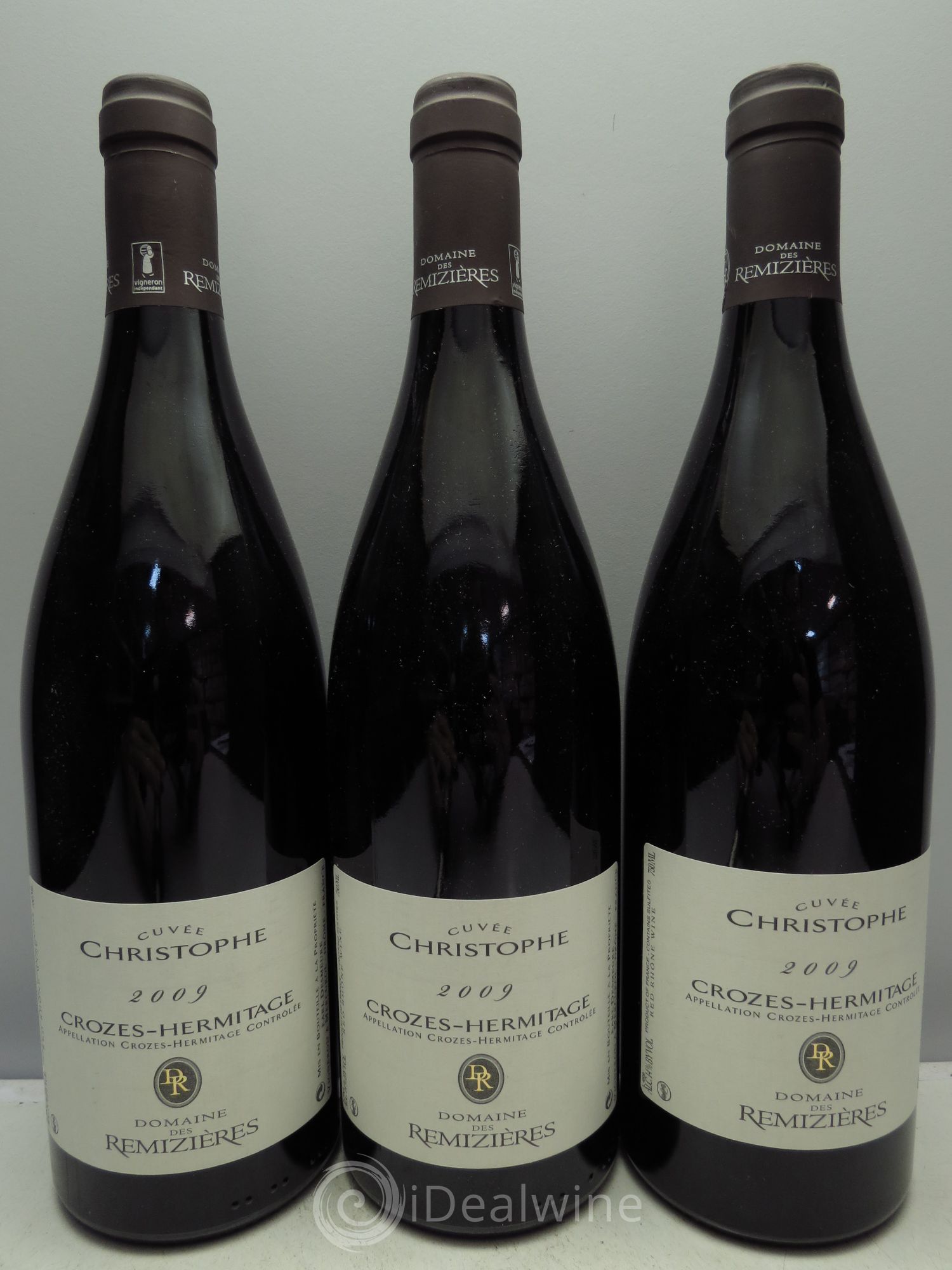 Crozes-Hermitage Cuvée Christophe Domaine de Rémizières 2009 - Posten von 3 Flaschen - 0