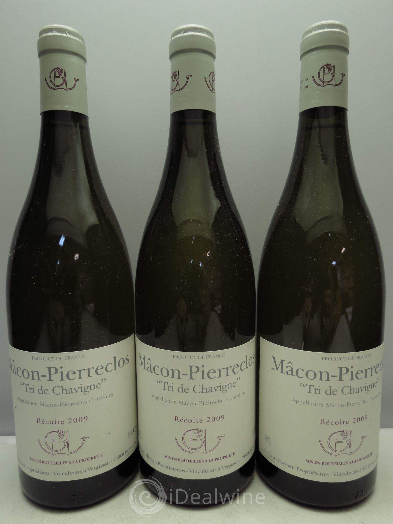 Mâcon-Pierreclos Tri de Chavigne Guffens-Heynen 2009 - Lot de 3 bouteilles - 0