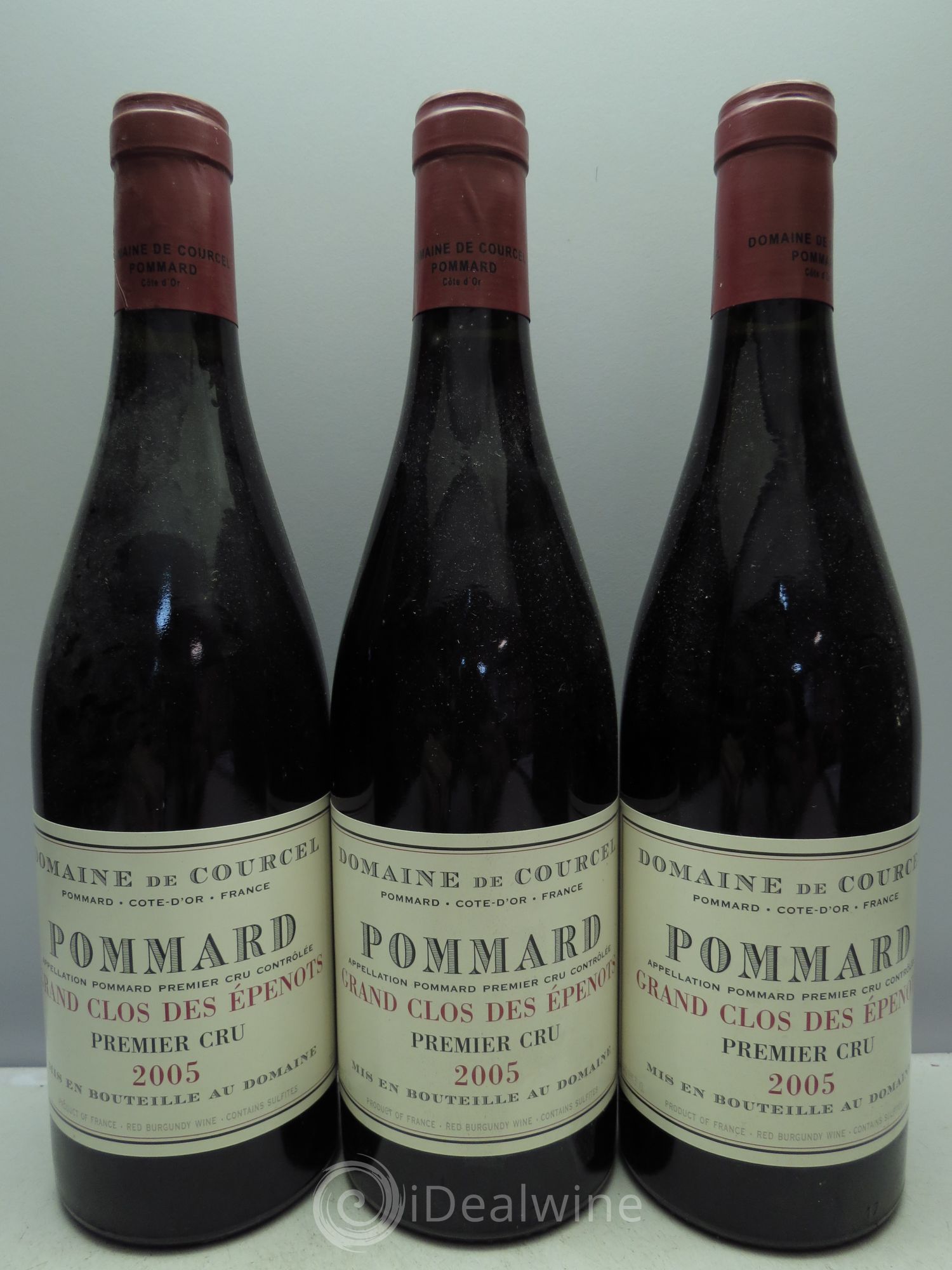 Pommard 1er Cru Grand Clos des Epenots de Courcel (Domaine) 2005 - Lot de 3 bouteilles - 0