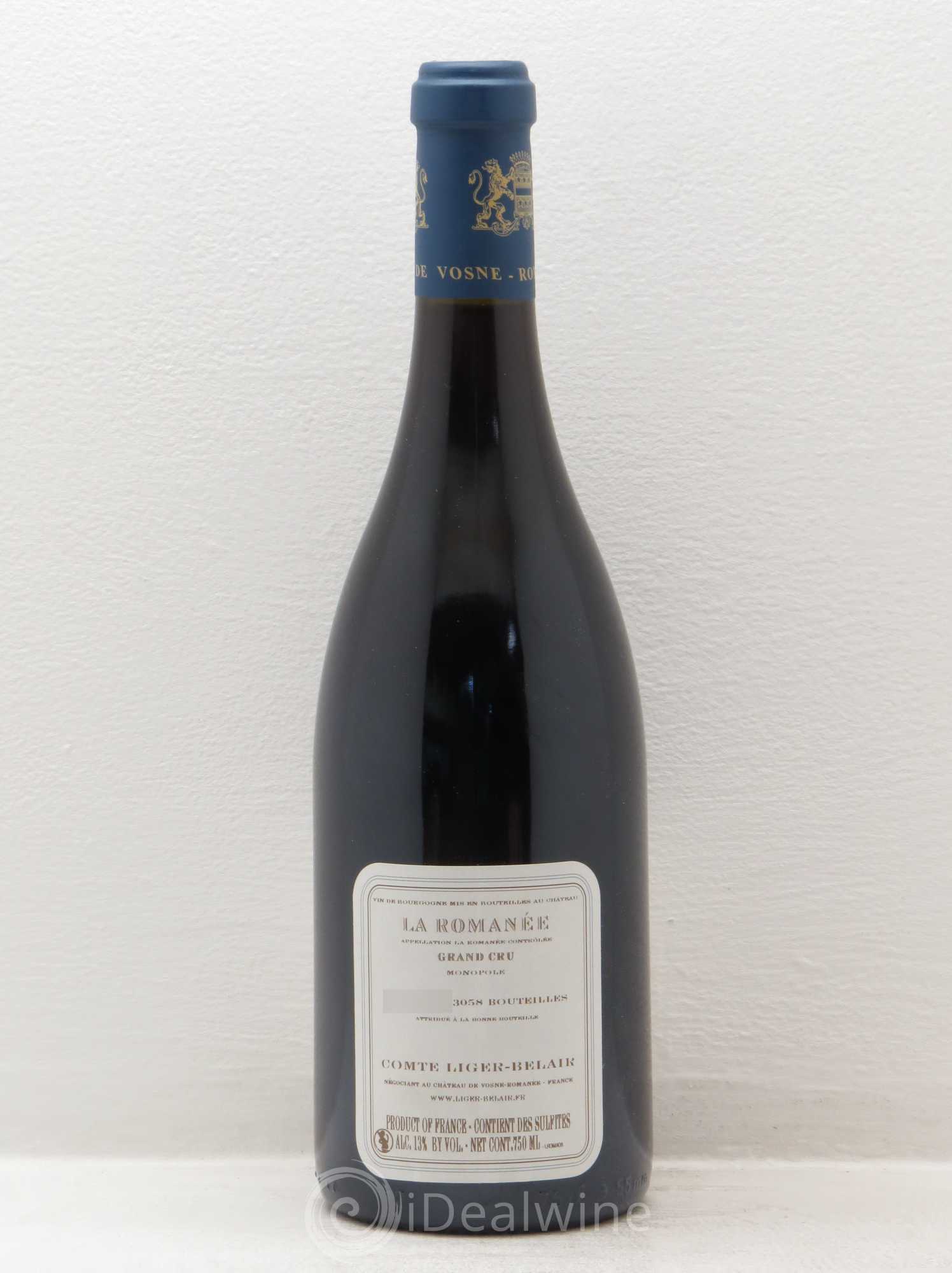 La Romanée Grand Cru Comte Liger-Belair (Domaine du) 2008 - Lot de 1 bouteille - 1