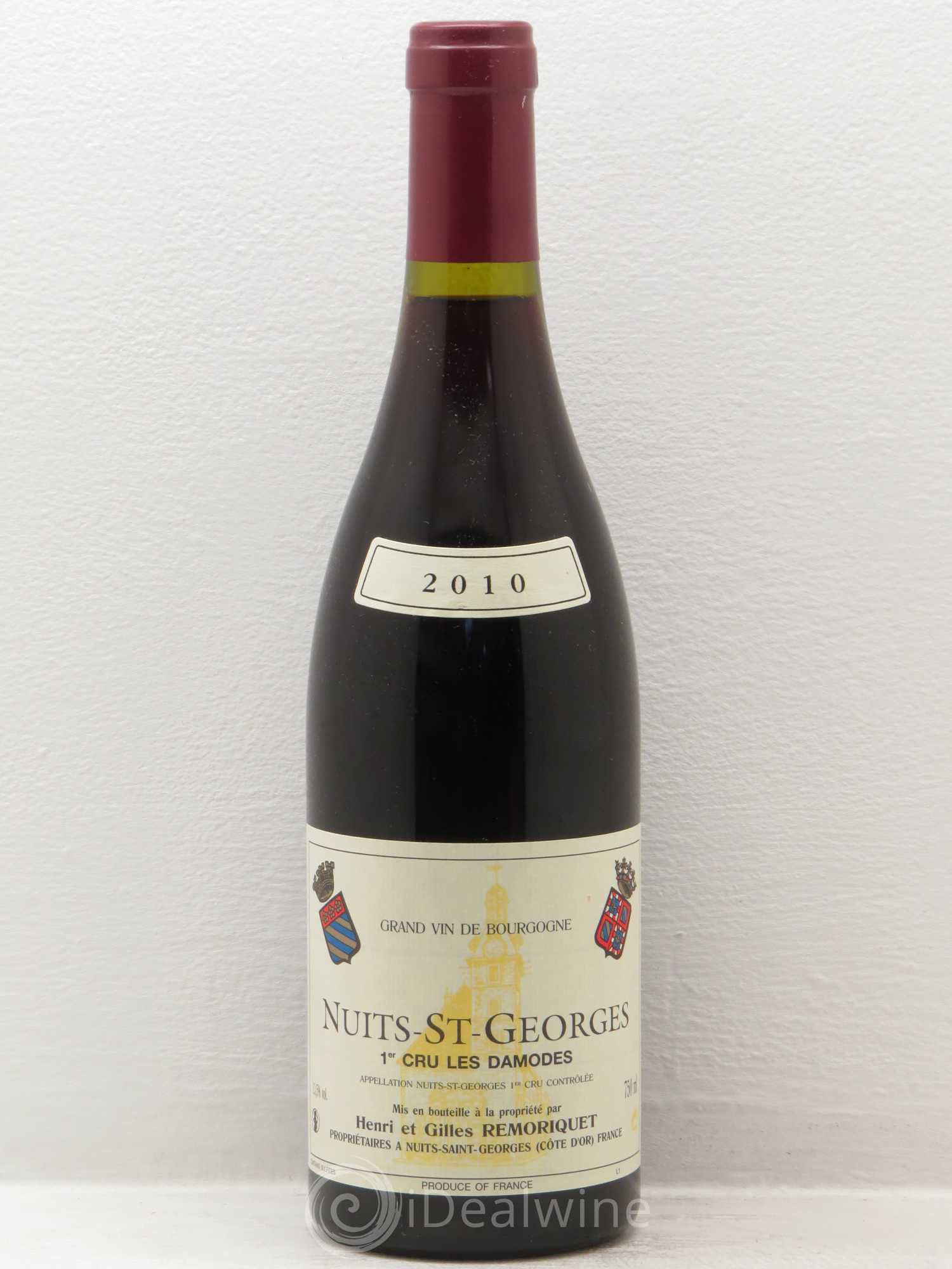 Nuits-Saint-Georges 1er Cru Les Damodes Gilles Remoriquet 2010 - Lot de 1 bouteille - 0