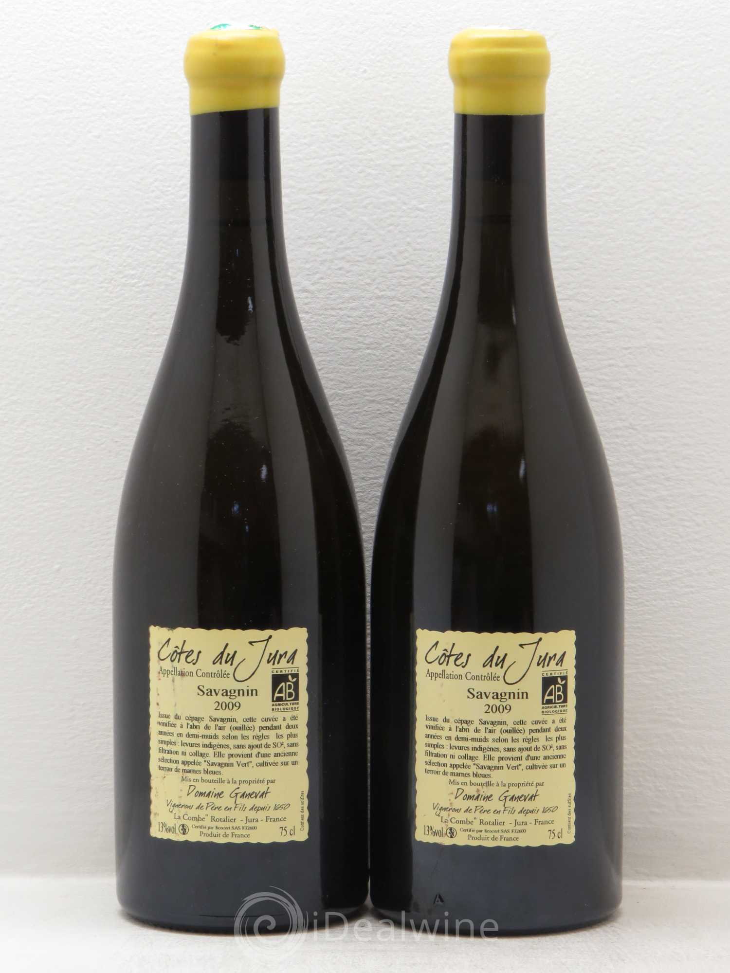 Côtes du Jura Les Chalasses Marnes Bleues Jean-François Ganevat (Domaine) 2009 - Lot de 2 bouteilles - 1