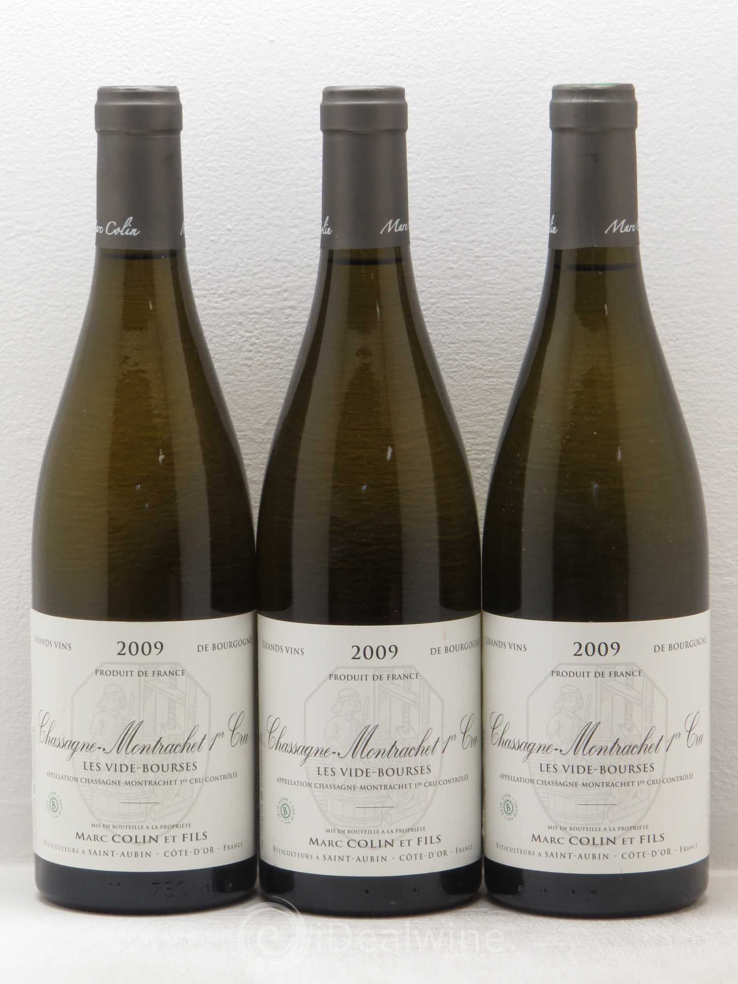 Chassagne-Montrachet 1er Cru Les Vide-Bourses 2009 - Posten von 3 Flaschen - 0