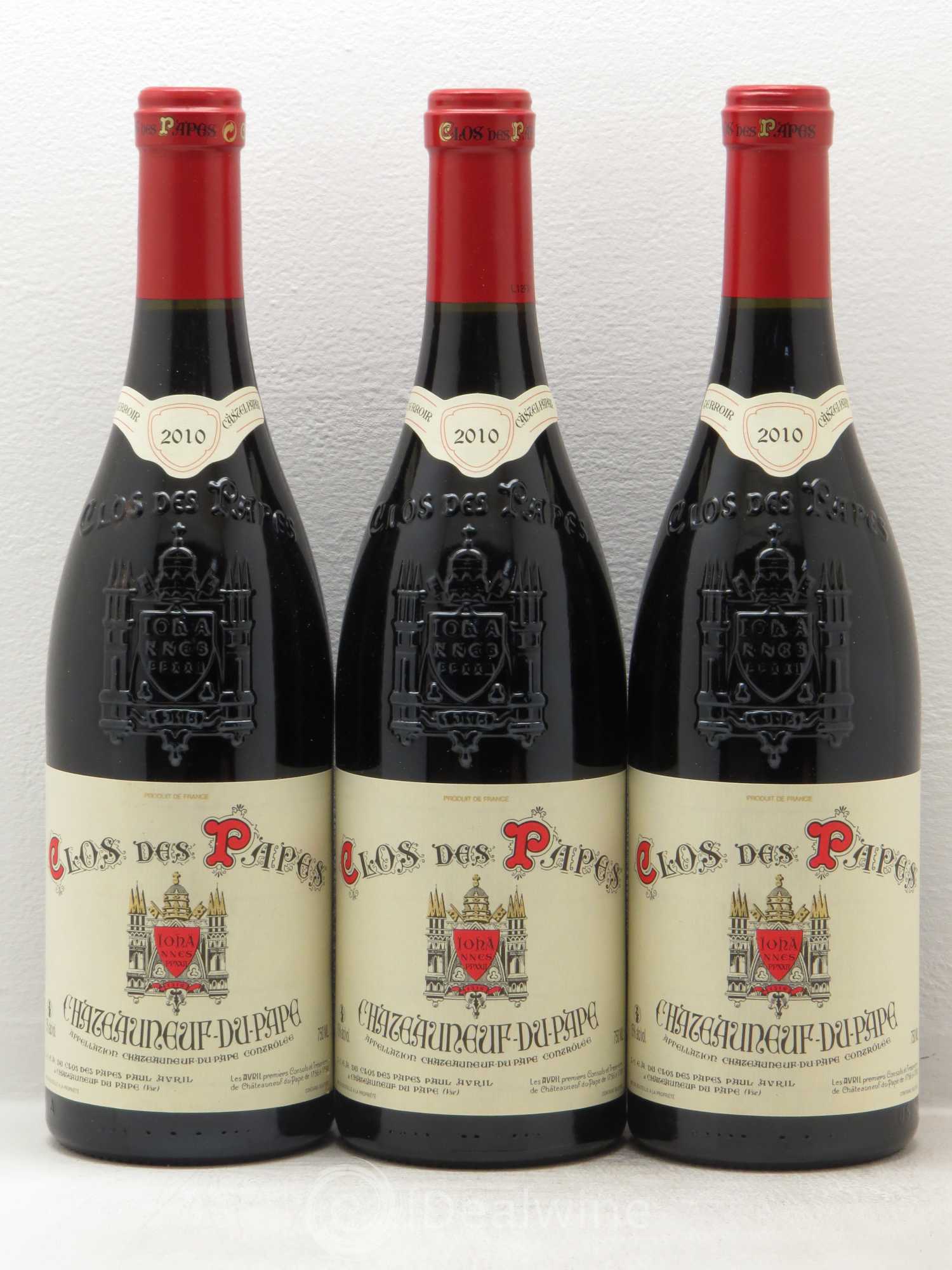 Châteauneuf-du-Pape Clos des Papes - Paul Avril 2010 - Lot de 12 bouteilles - 2