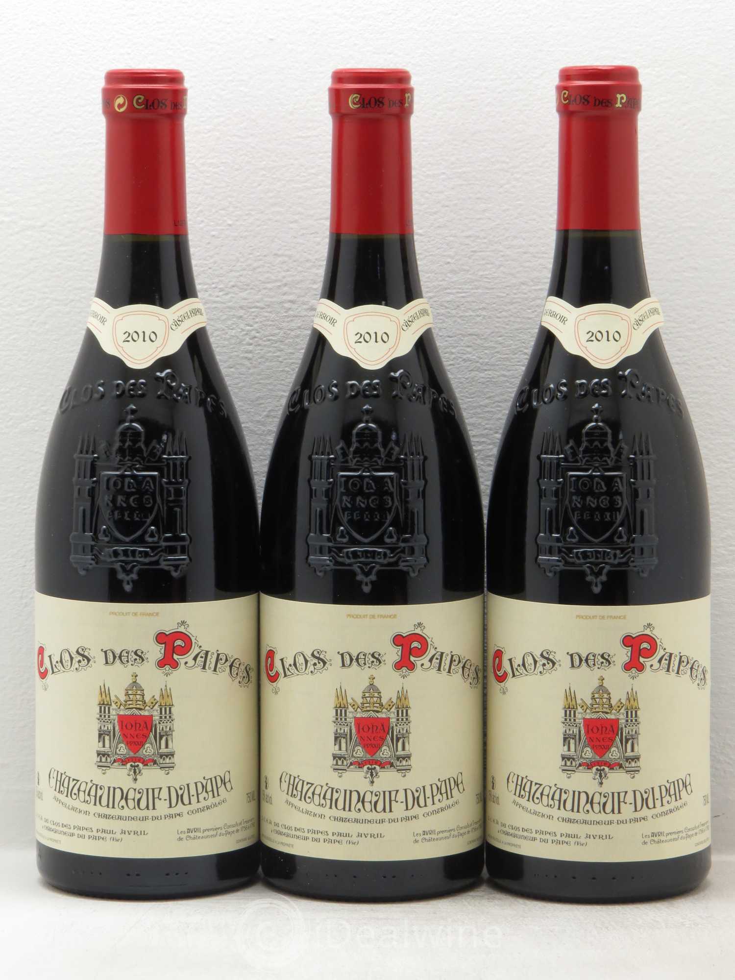 Châteauneuf-du-Pape Clos des Papes - Paul Avril 2010 - Lot de 12 bouteilles - 4