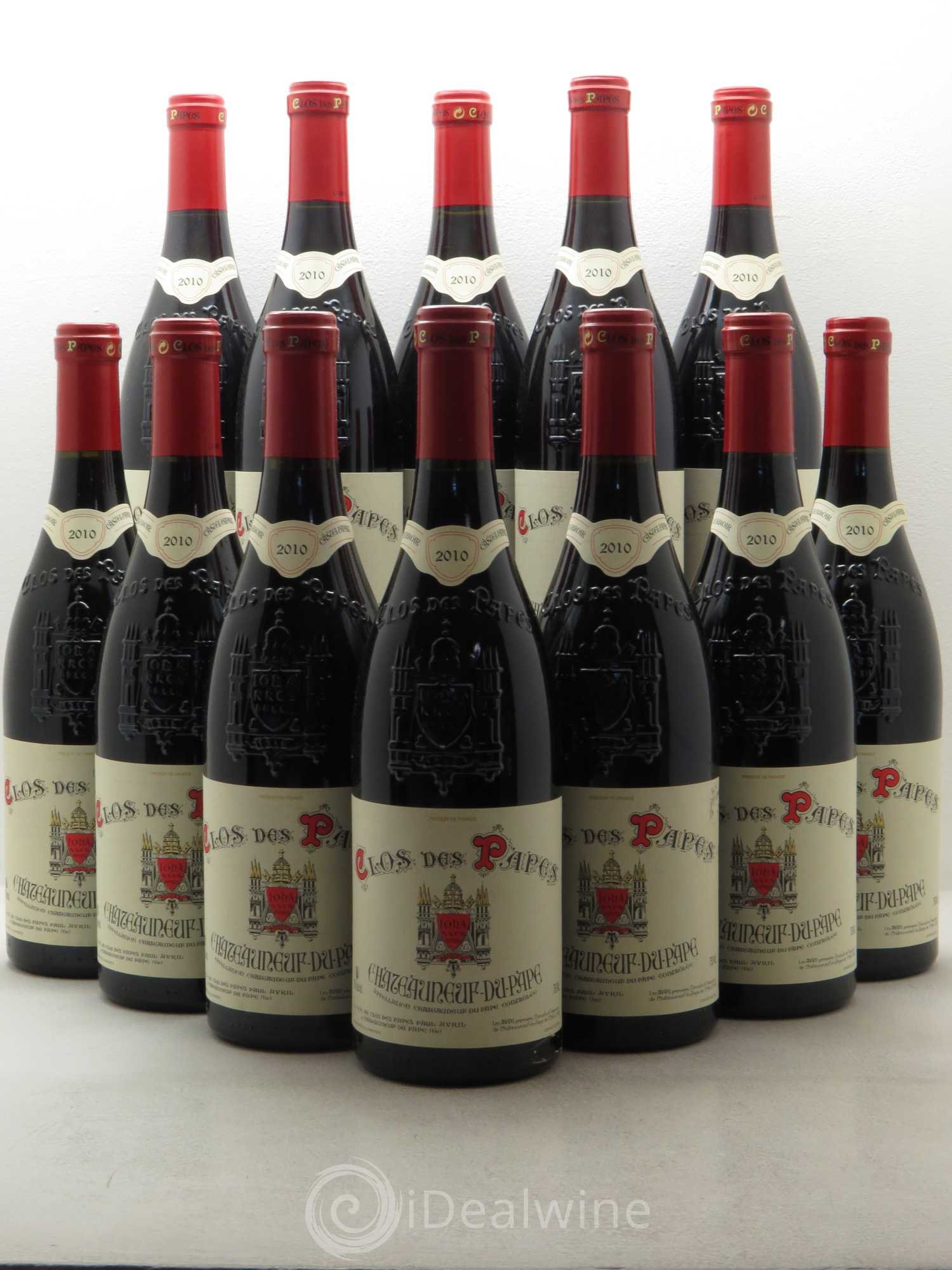 Châteauneuf-du-Pape Clos des Papes - Paul Avril 2010 - Lot de 12 bouteilles - 0