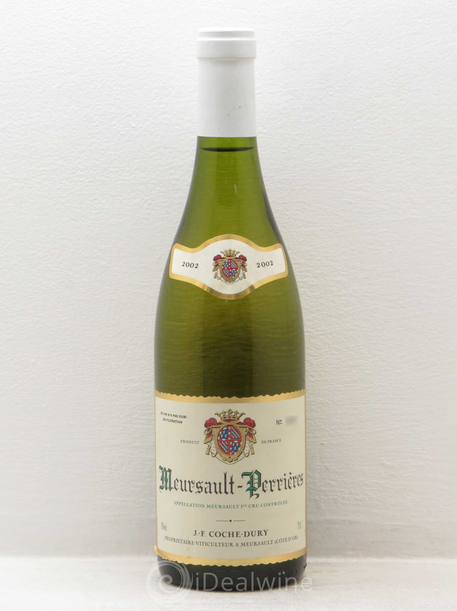 Meursault 1er Cru Perrières Coche Dury (Domaine) 2002 - Lot de 1 bouteille - 0