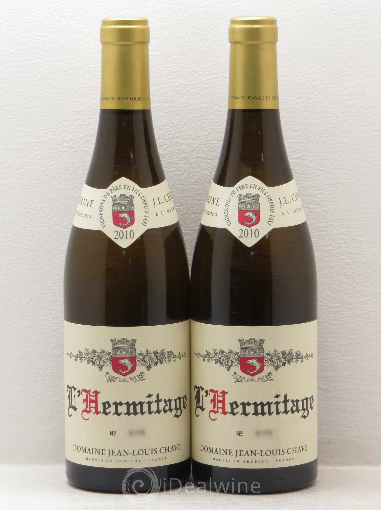 Hermitage Jean-Louis Chave 2010 - Lot de 2 bouteilles - 0