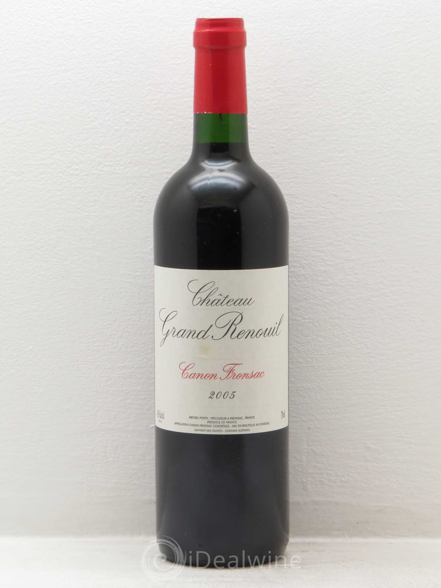 Canon-Fronsac Grand Renouil 2005 - Posten von 12 Flaschen - 0
