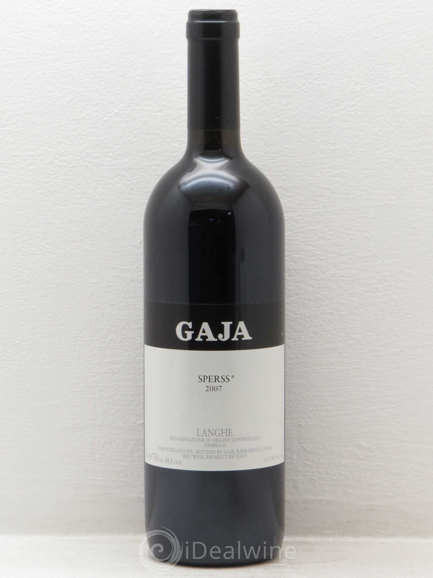 Langhe Sperss Angelo Gaja 2007 - Lot de 1 bouteille - 0