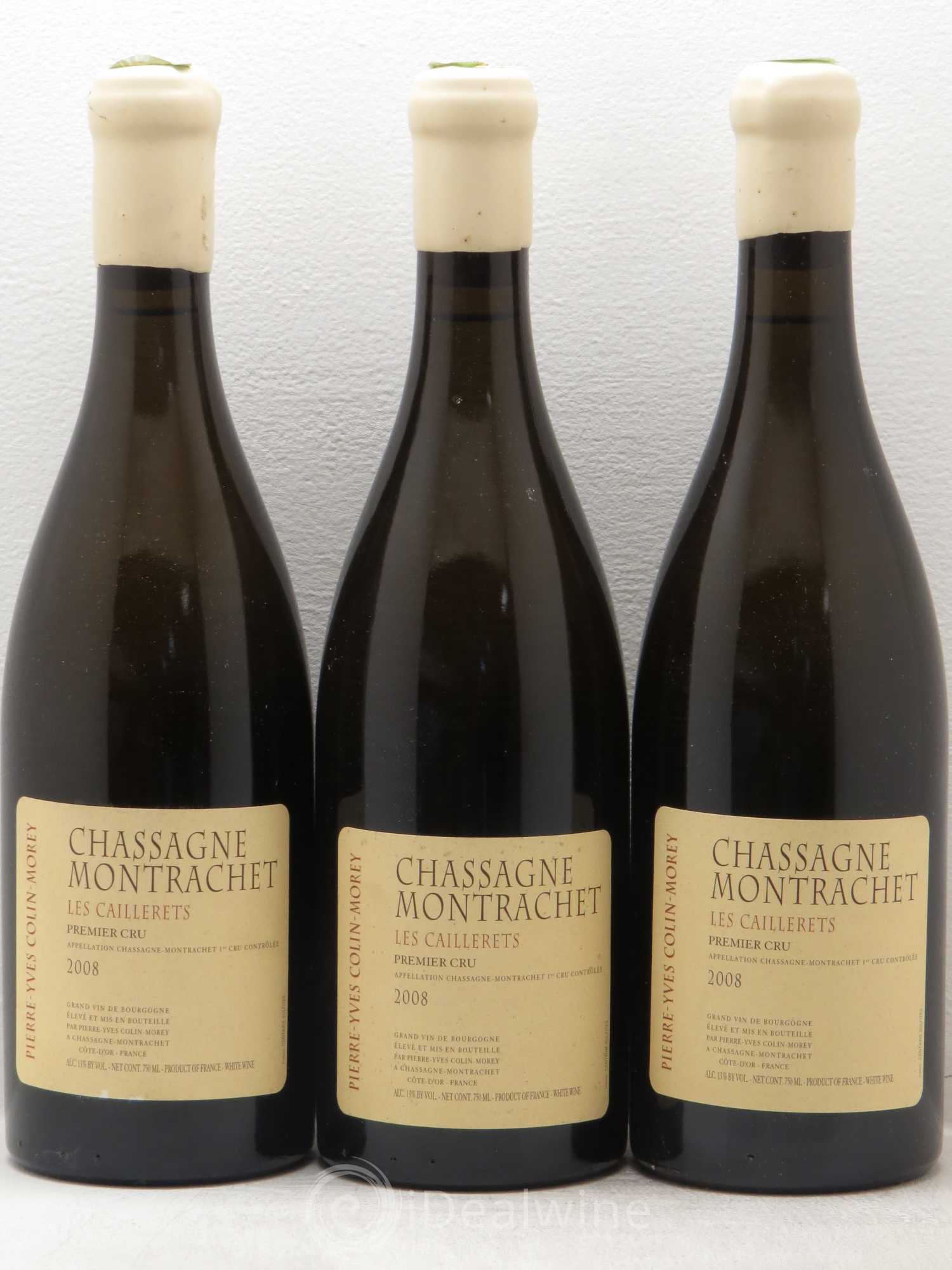 Chassagne-Montrachet 1er Cru Domaine Colin Morey 2008 - Posten von 3 Flaschen - 0