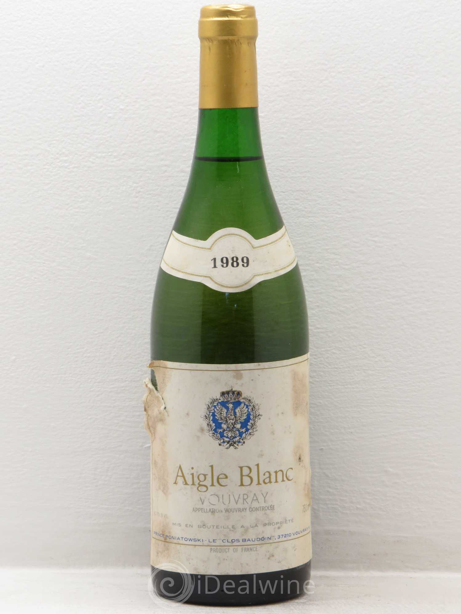 Vouvray Aigle blanc Clos Baudoin 1989 - Posten von 1 Flasche - 0