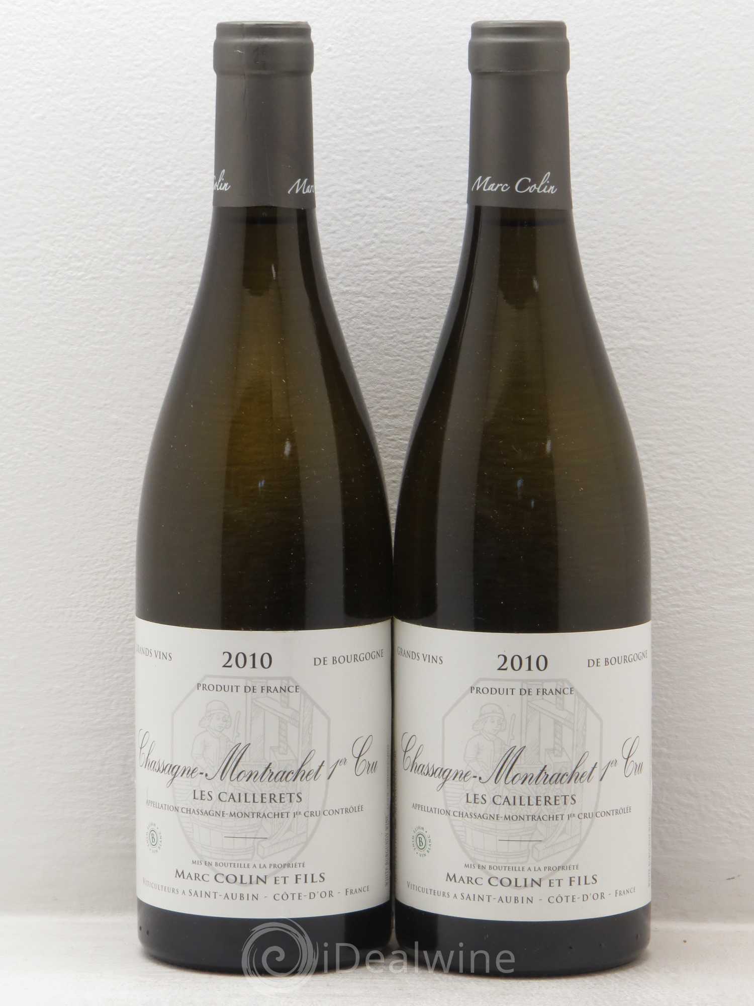 Chassagne-Montrachet 1er Cru Les Caillerets Marc Colin & Fils 2010 - Lot de 2 bouteilles - 0