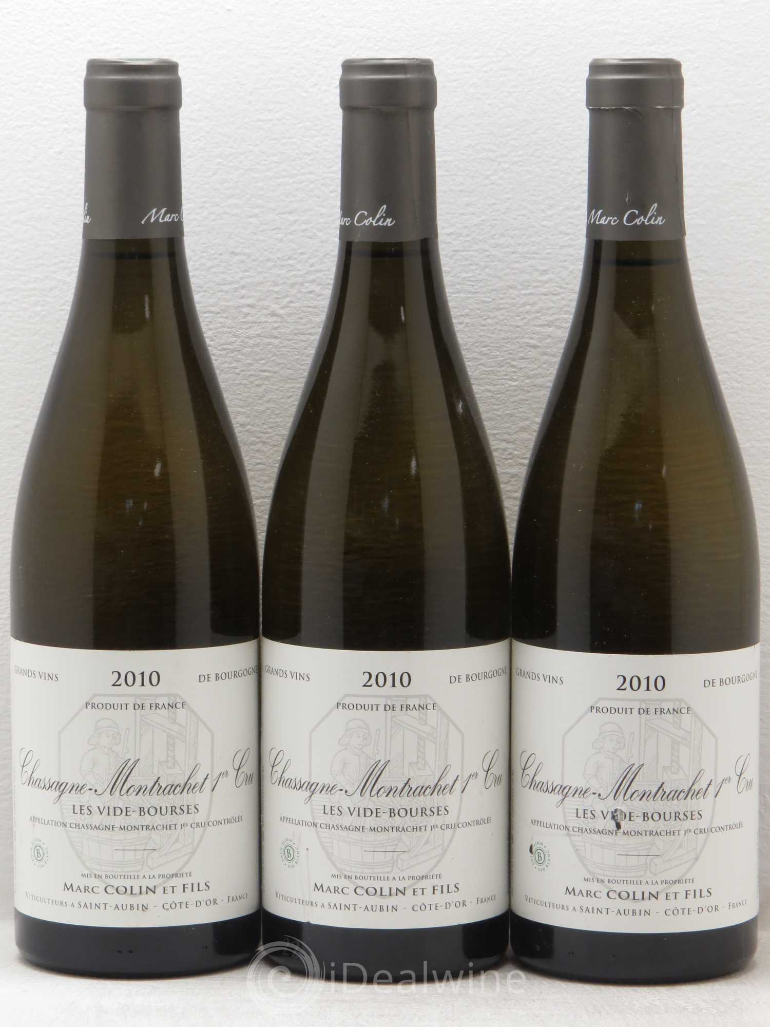 Chassagne-Montrachet 1er Cru Les Vides Bourses 2010 - Posten von 3 Flaschen - 0
