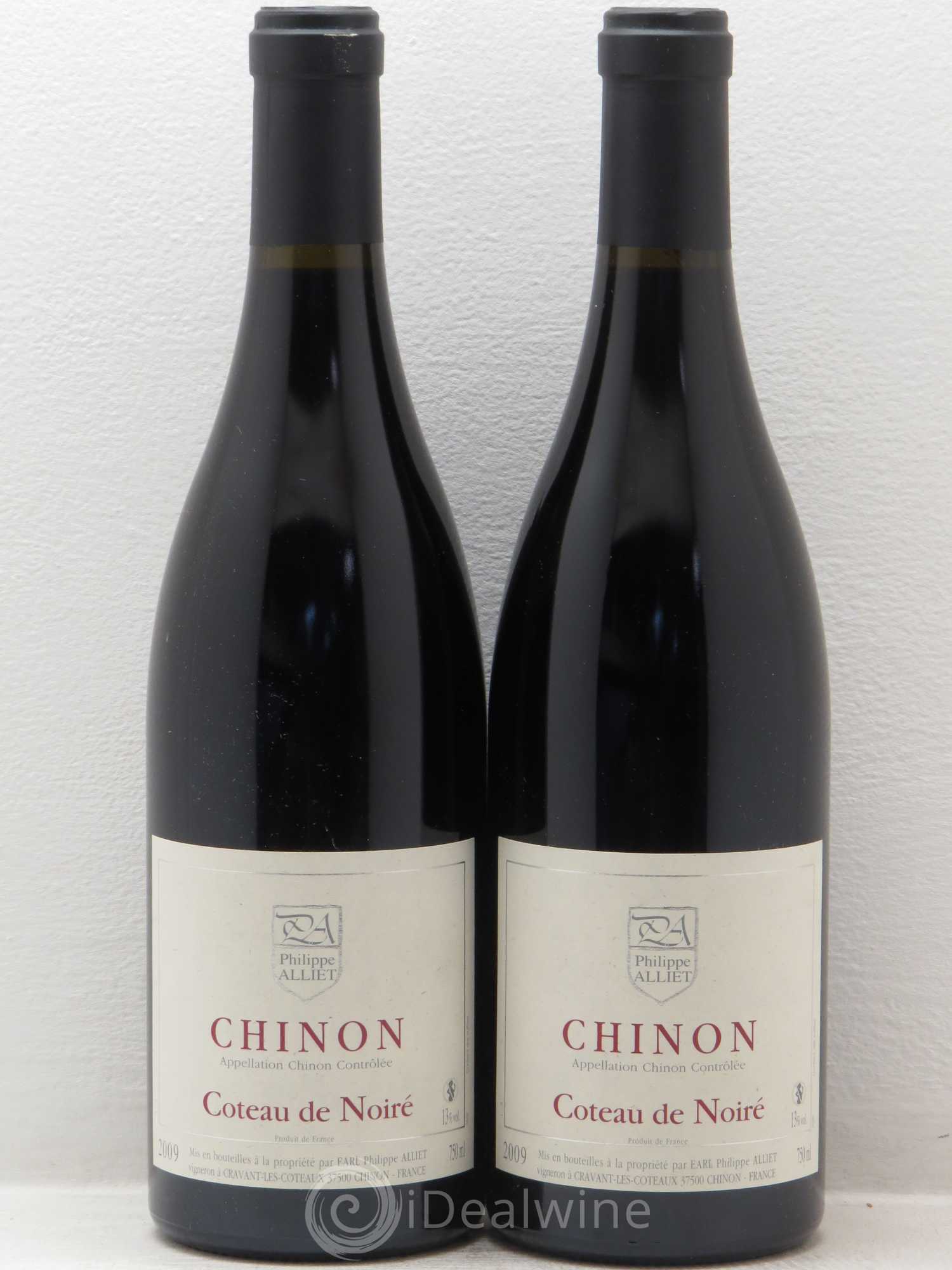 Chinon Coteau de Noiré Philippe Alliet 2009 - Lot de 2 bouteilles - 0