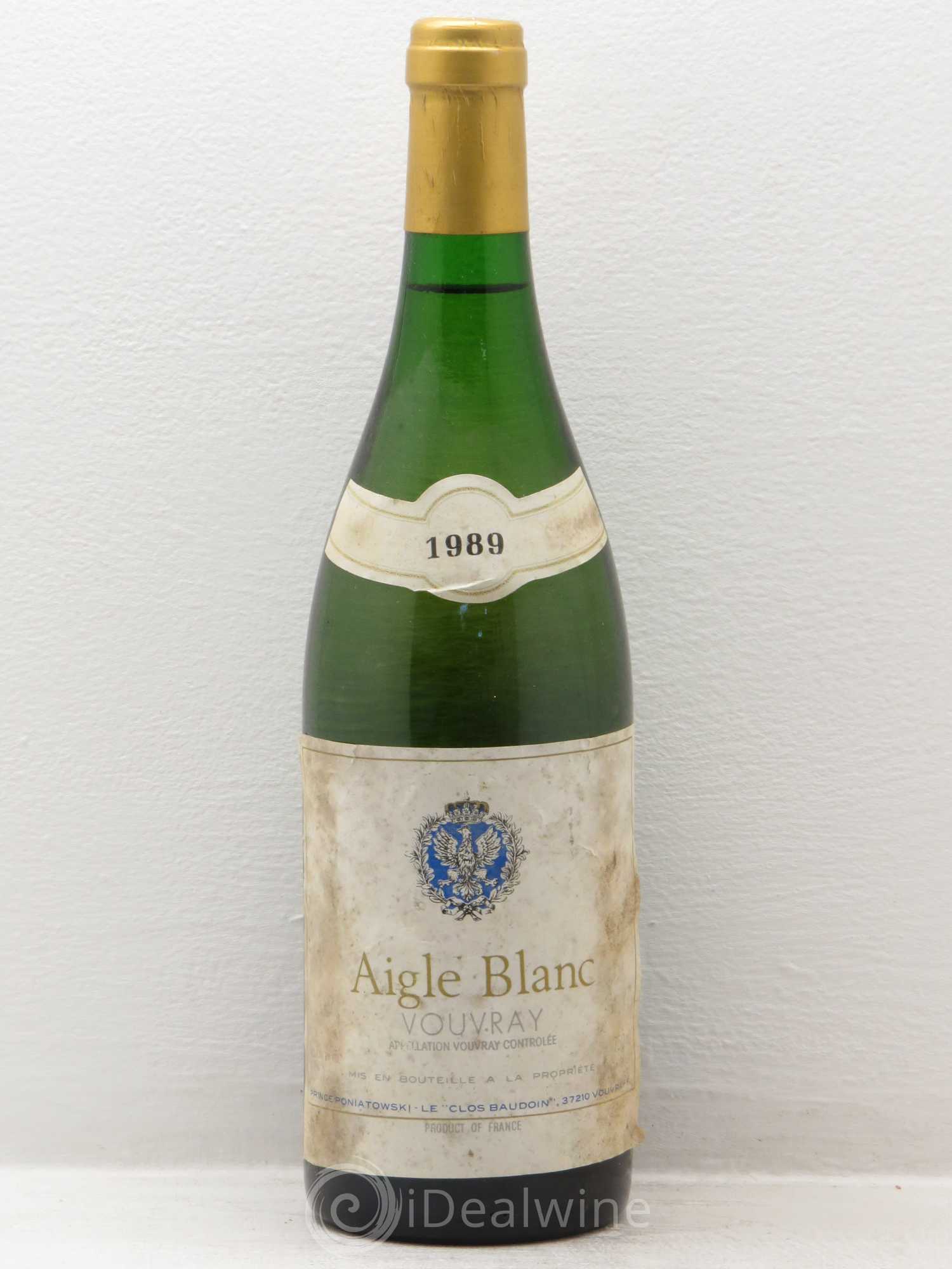Vouvray Aigle blanc Clos Baudoin 1989 - Posten von 1 Flasche - 0