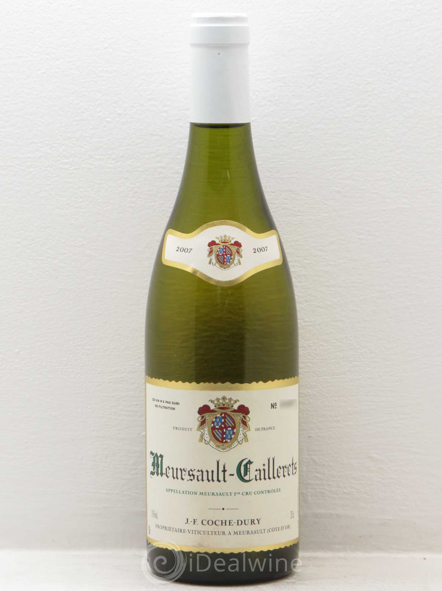 Meursault 1er Cru Caillerets Coche Dury (Domaine) 2007 - Lot de 1 bouteille - 0