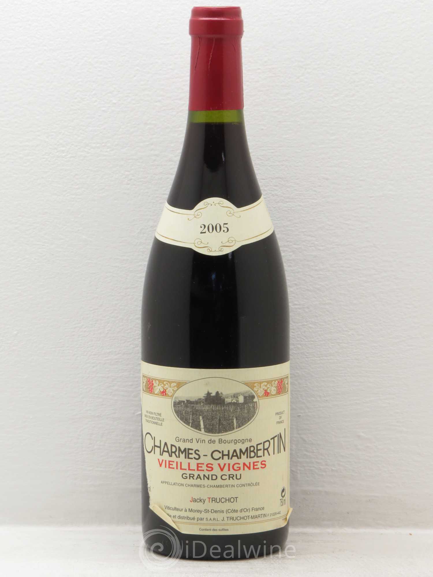 Charmes-Chambertin Grand Cru Vieilles Vignes Jacky Truchot 2005 - Lot de 1 bouteille - 0