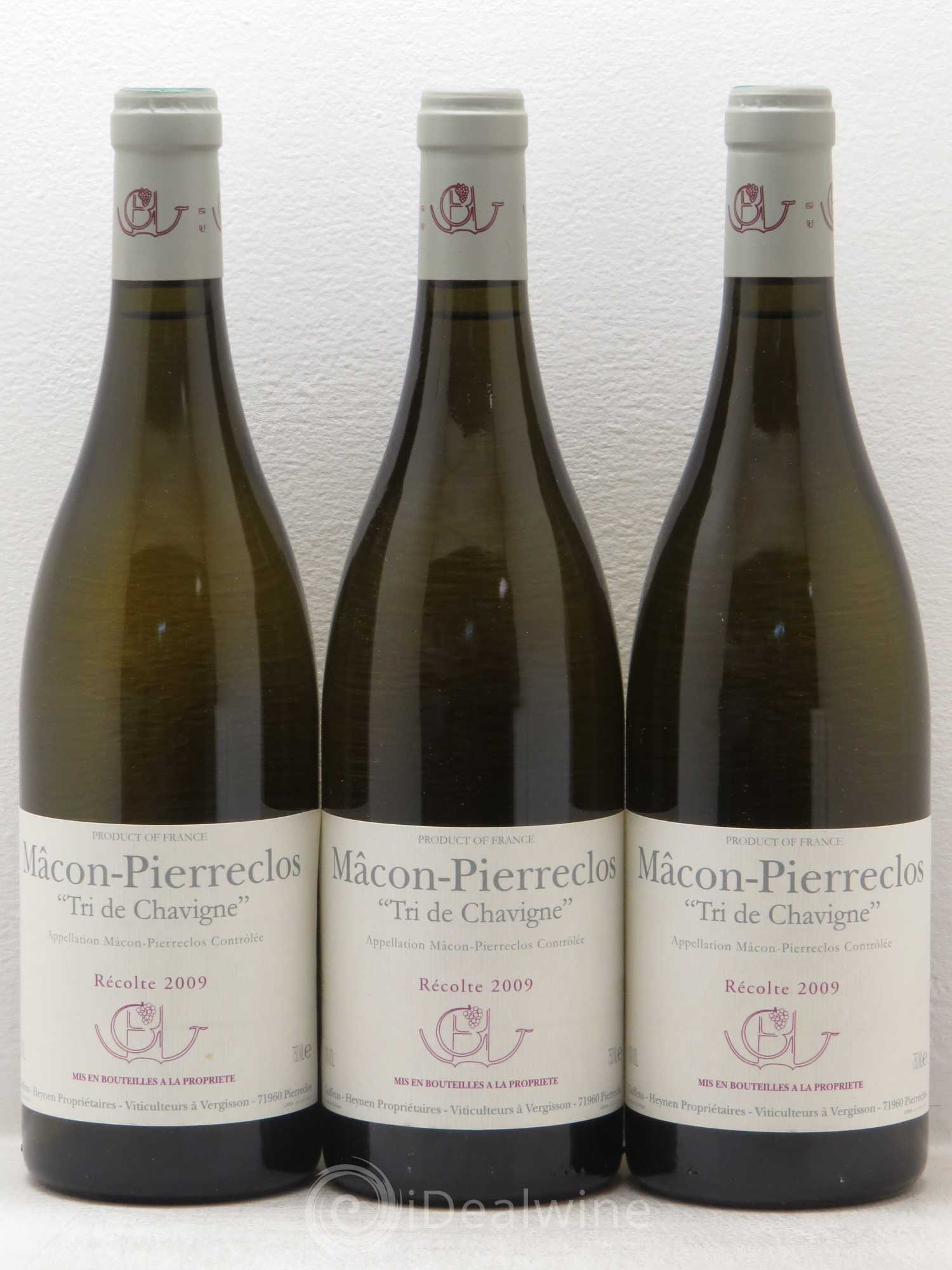 Mâcon-Pierreclos Tri de Chavigne Guffens-Heynen 2009 - Lot de 3 bouteilles - 0