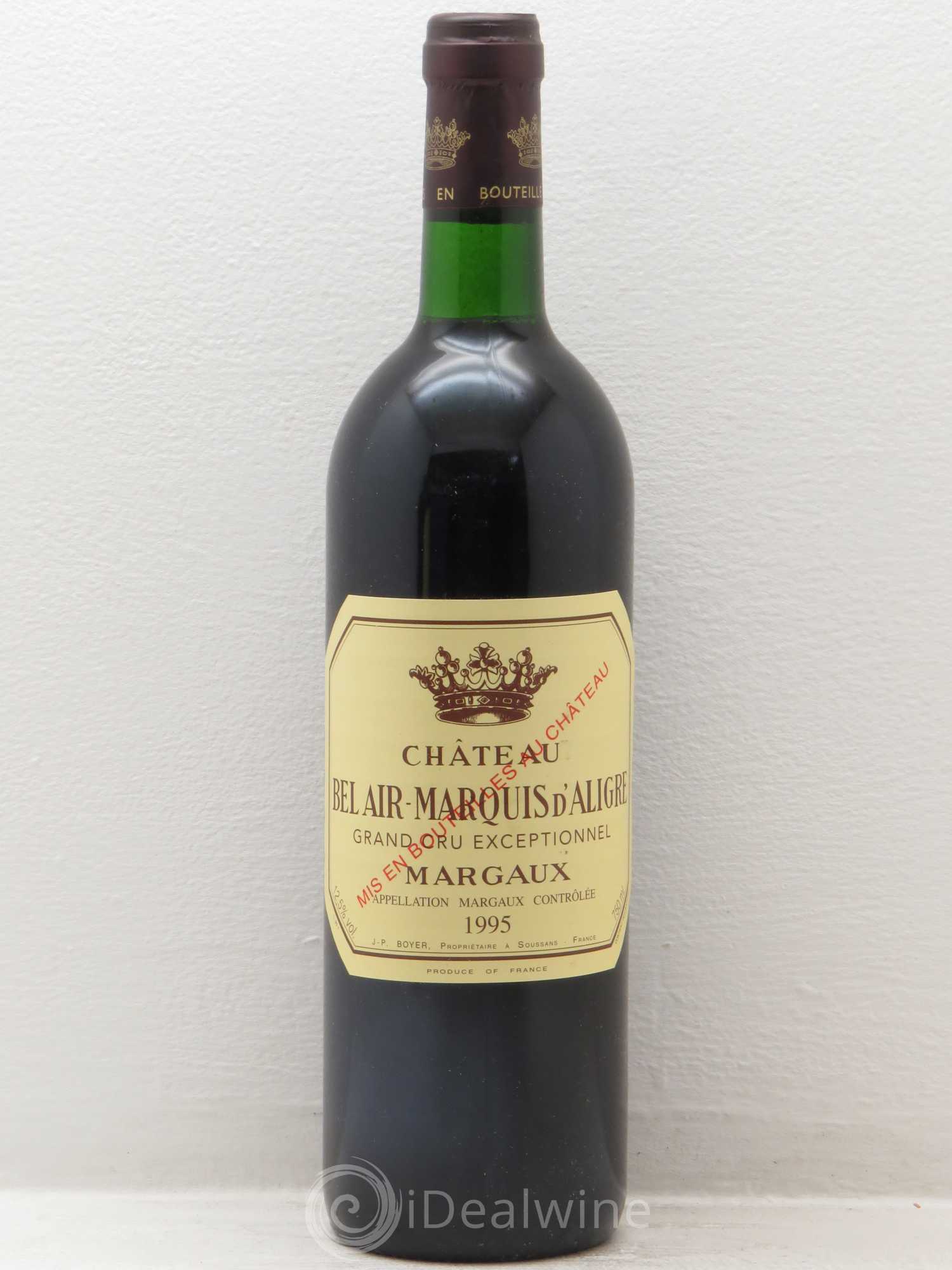 Château Bel Air Marquis d'Aligre 1995 - Lot de 6 bouteilles - 0