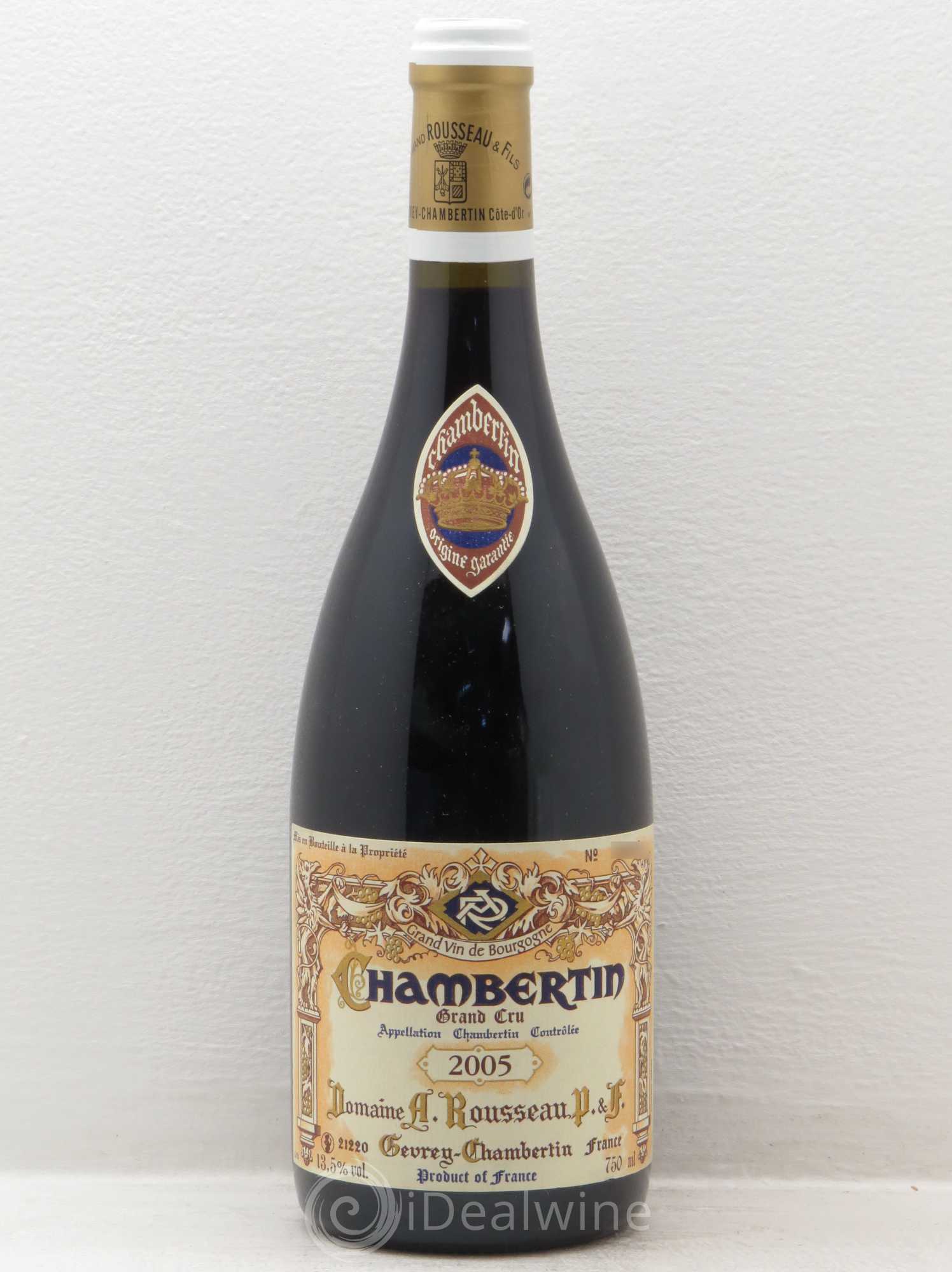 Chambertin Grand Cru Armand Rousseau (Domaine) 2005 - Lot de 1 bouteille - 0