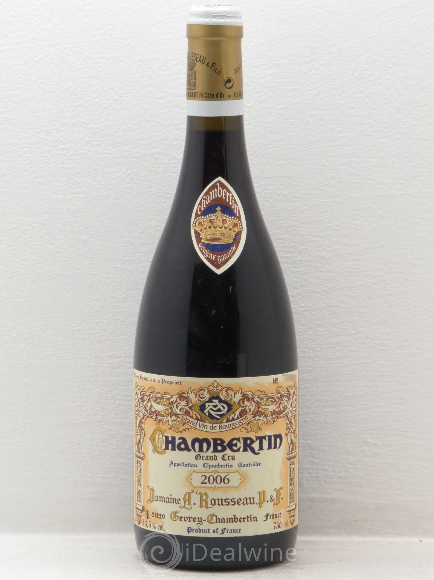 Chambertin Grand Cru Armand Rousseau (Domaine) 2006 - Lot de 1 bouteille - 0