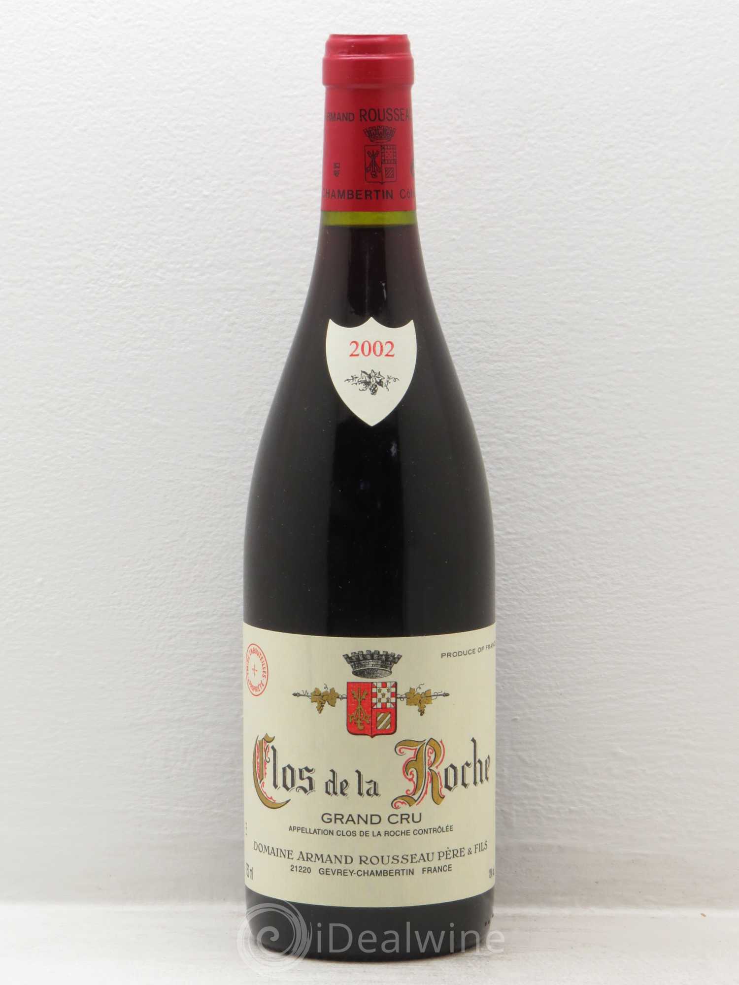Clos de la Roche Grand Cru Armand Rousseau (Domaine) 2002 - Posten von 1 Flasche - 0