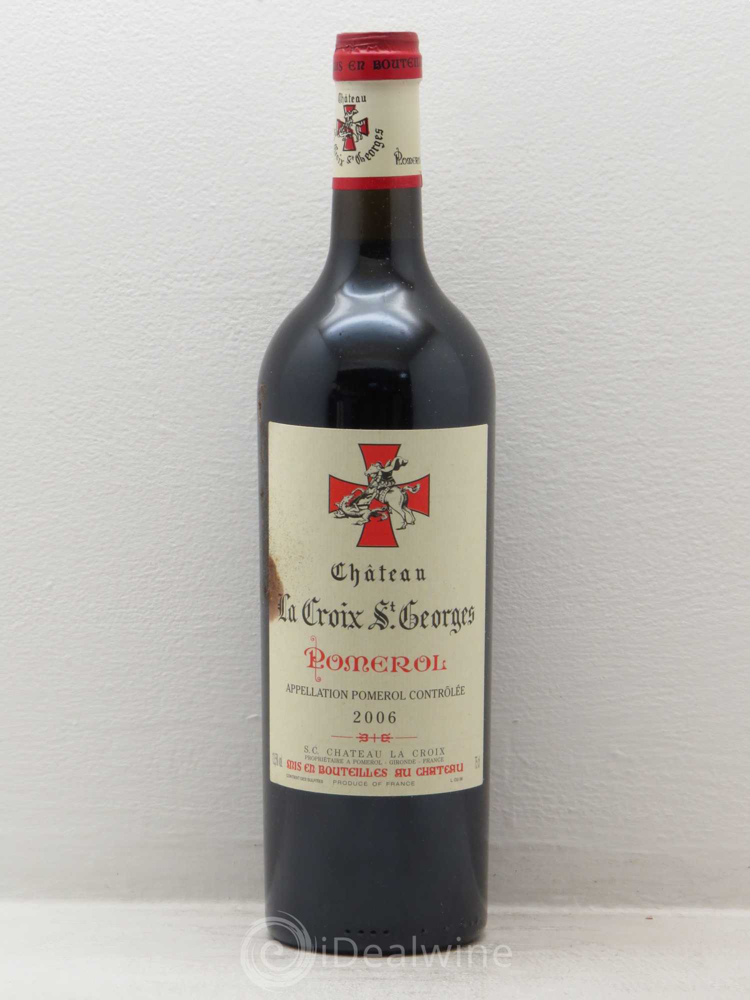 Château la Croix Saint-Georges 2006 - Lot de 6 bouteilles - 0
