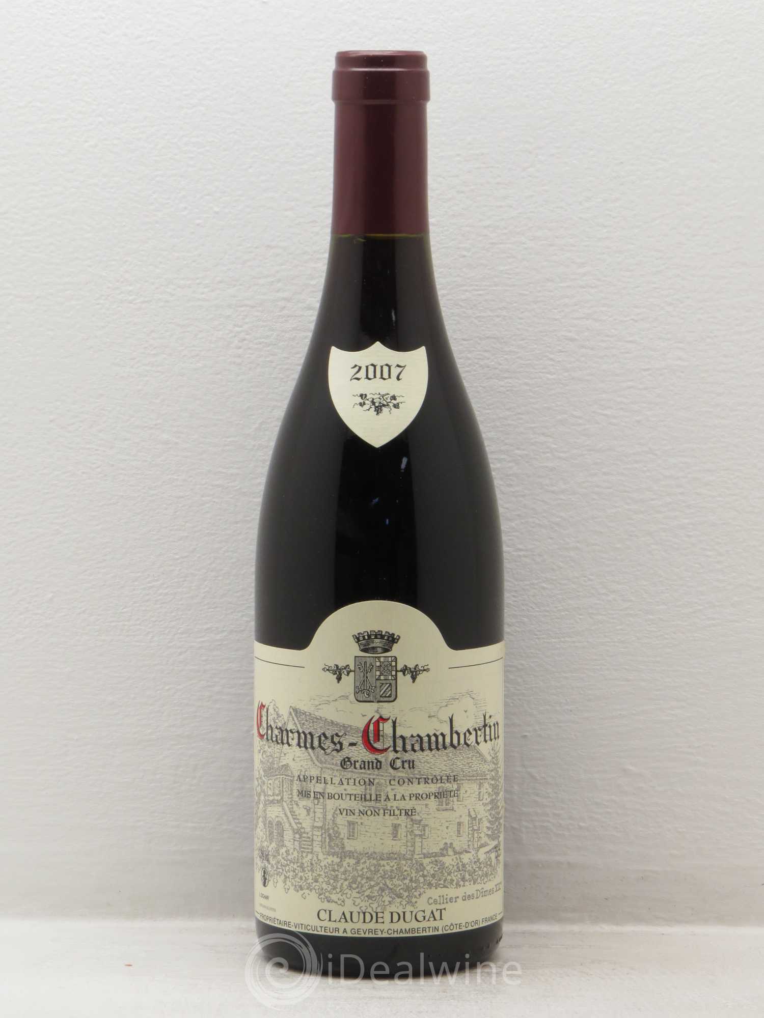 Charmes-Chambertin Grand Cru Claude Dugat 2007 - Lot de 1 bouteille - 0