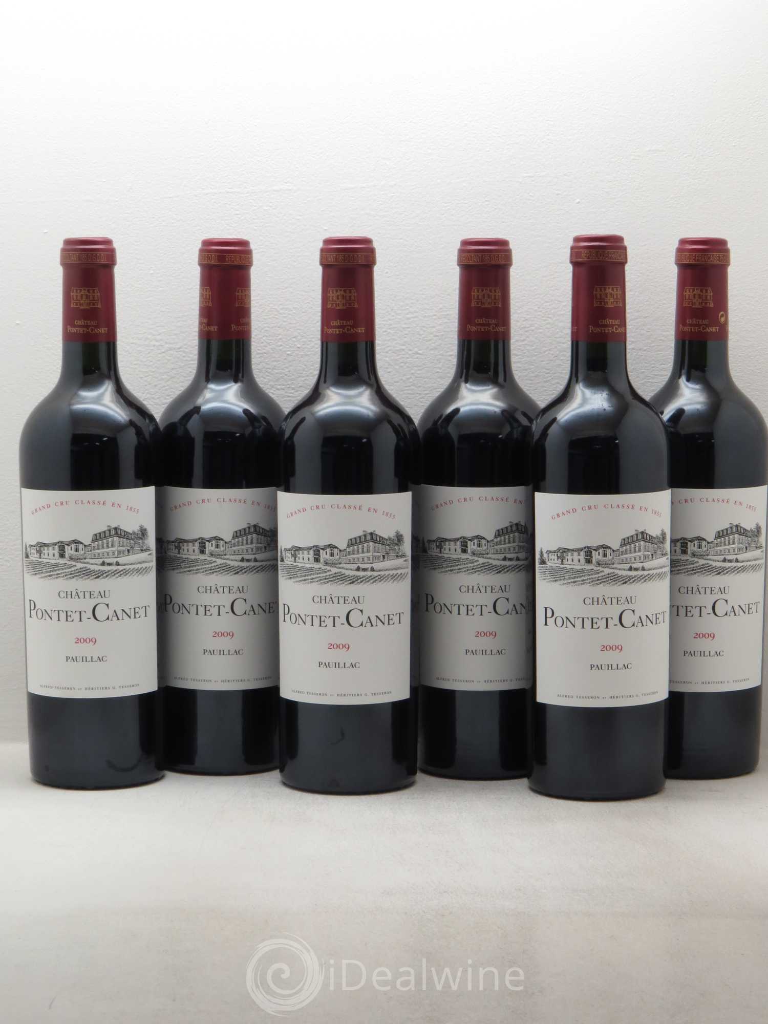 Château Pontet Canet 5ème Grand Cru Classé 2009 - Lot de 6 bouteilles - 0