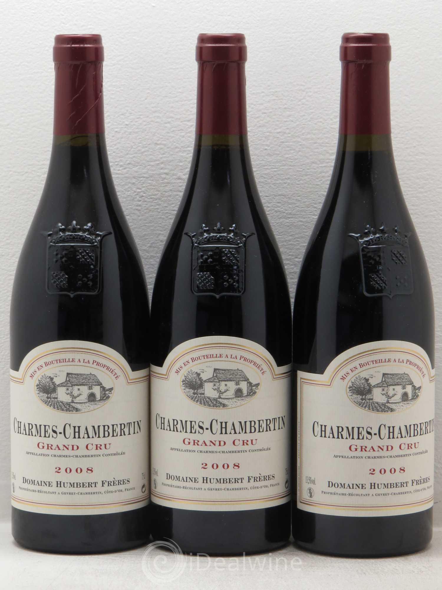 Charmes-Chambertin Grand Cru Domaine Humbert 2008 - Posten von 3 Flaschen - 0