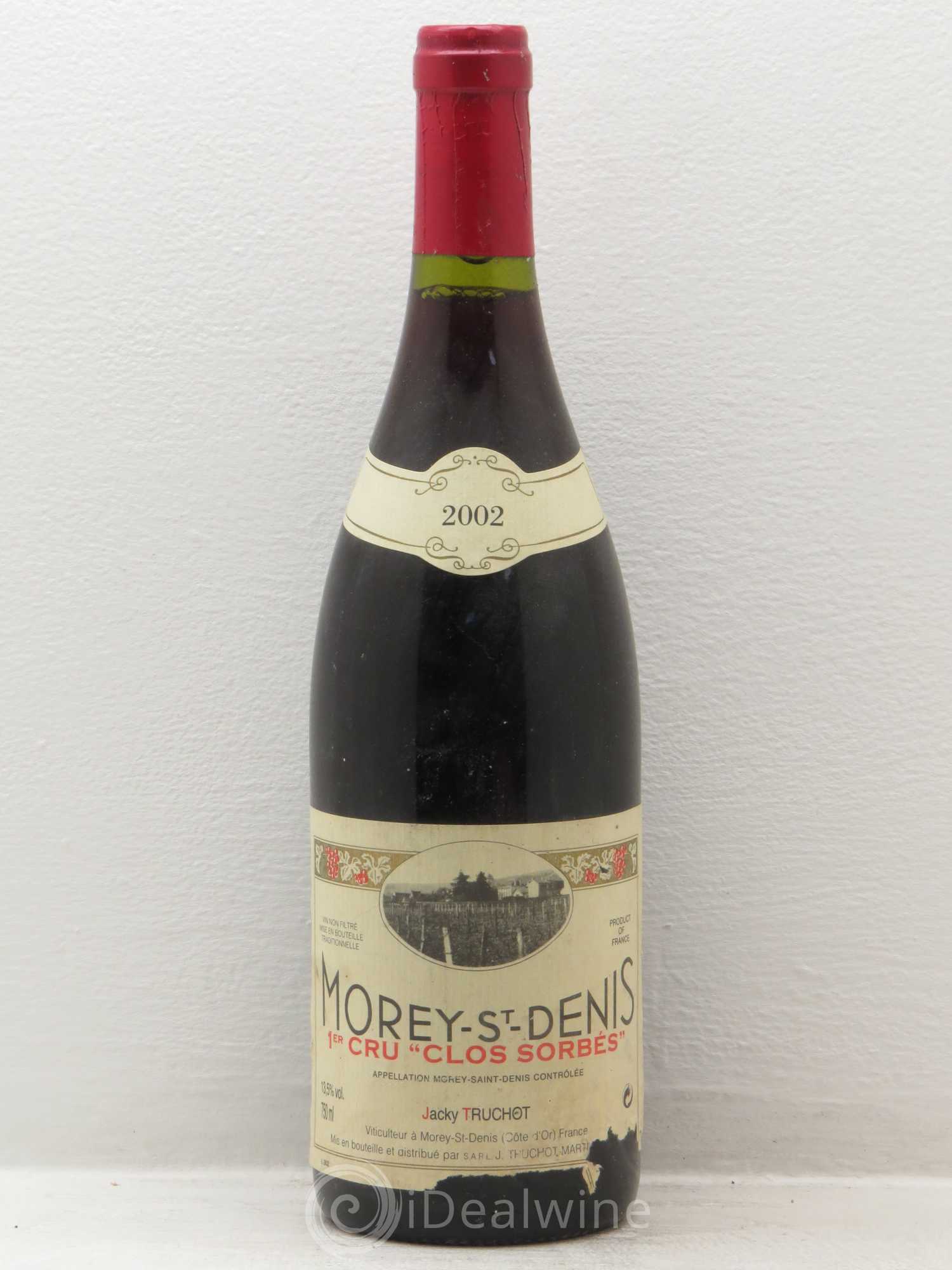Morey-Saint-Denis 1er Cru Clos Sorbés Jacky Truchot 2002 - Lot de 1 bouteille - 0
