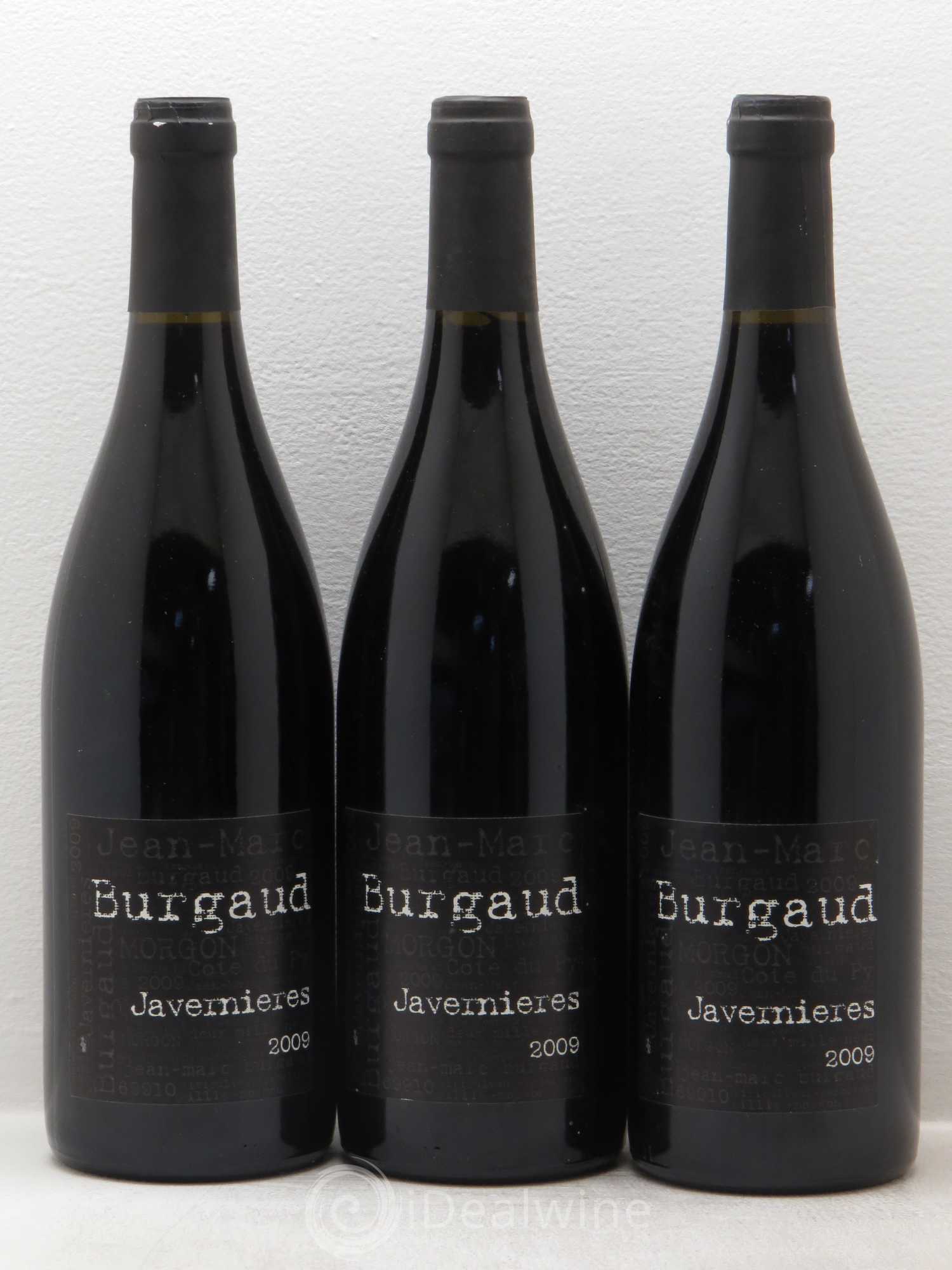 Morgon Côte du Py Javernières Jean-Marc Burgaud (Domaine) 2009 - Lot de 3 bouteilles - 0