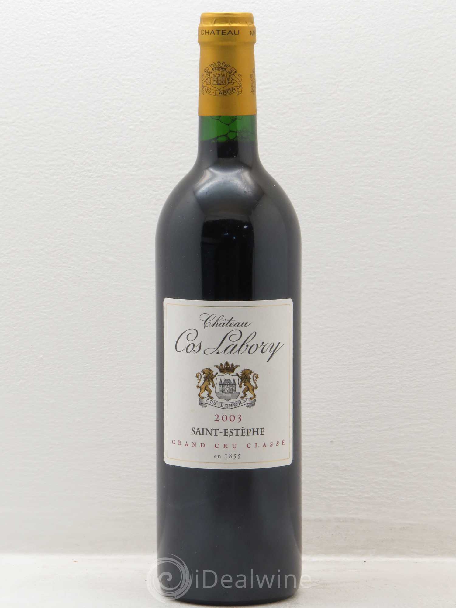 Château Cos Labory 5ème Grand Cru Classé 2003 - Lot de 12 bouteilles - 0