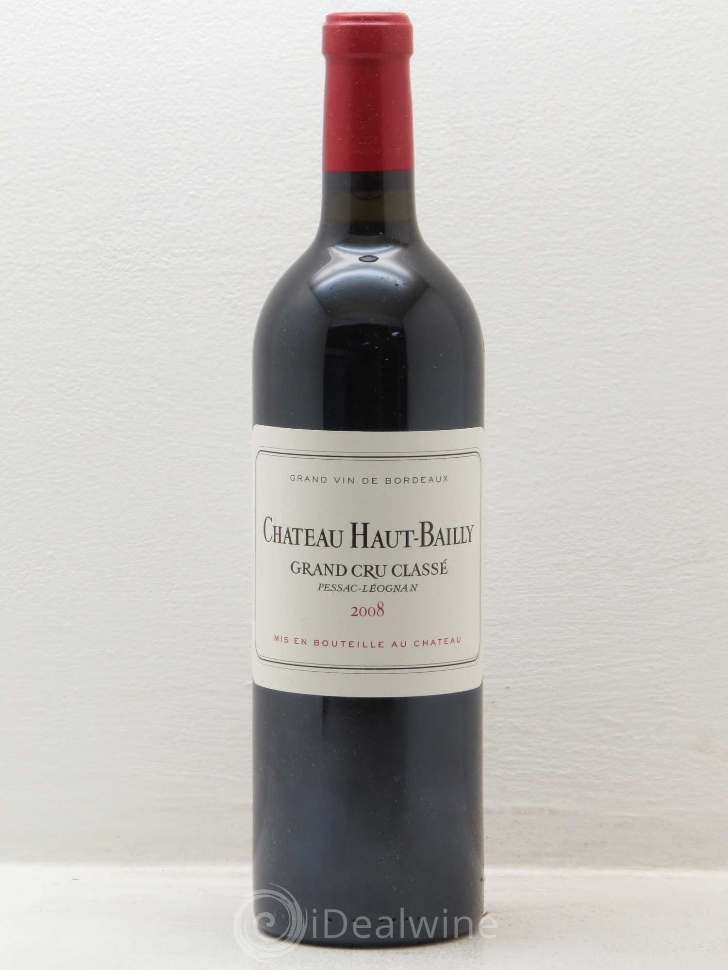 Château Haut-Bailly Cru Classé de Graves 2008 - Lot de 6 bouteilles - 0