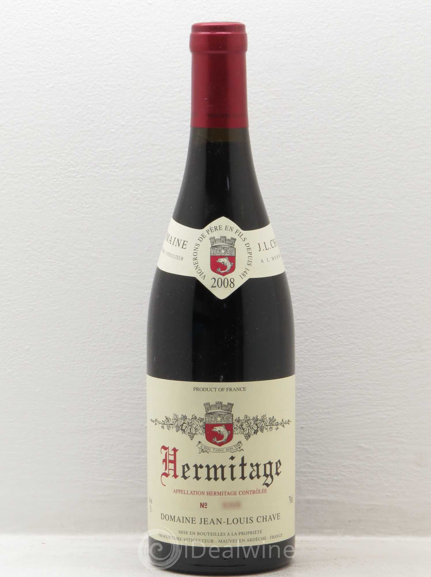 Hermitage Jean-Louis Chave 2008 - Lot de 1 bouteille - 0